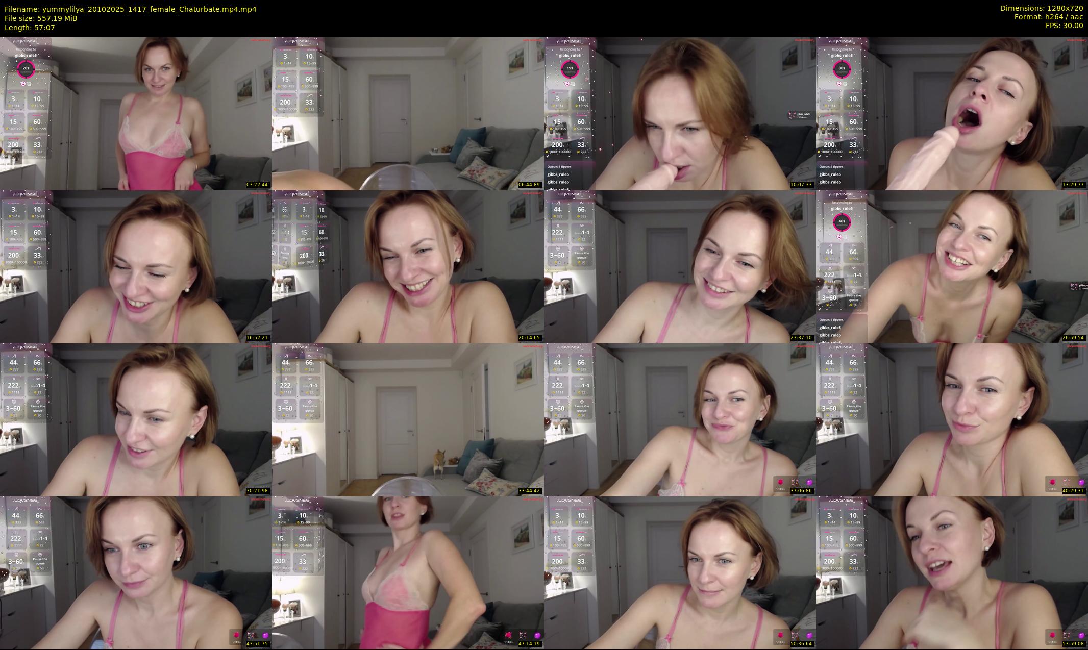 yummylilya — 58 minute Chaturbate female cam show recording, 720p, Oct 20, 2025