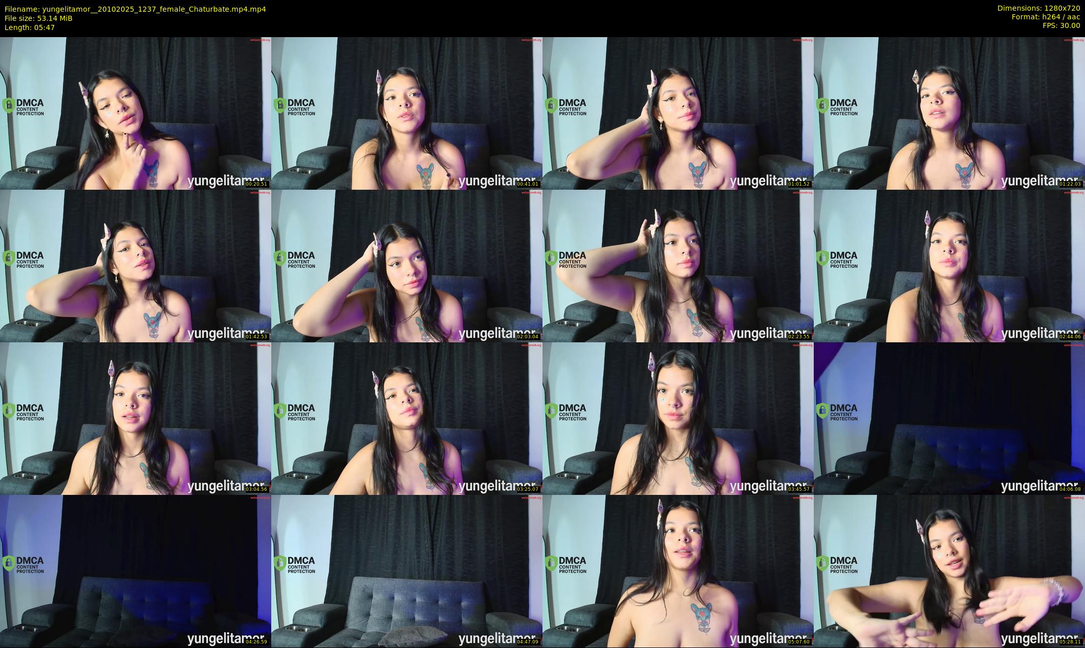 yungelitamor_ — 6 minute Chaturbate female cam show recording, 720p, Oct 20, 2025