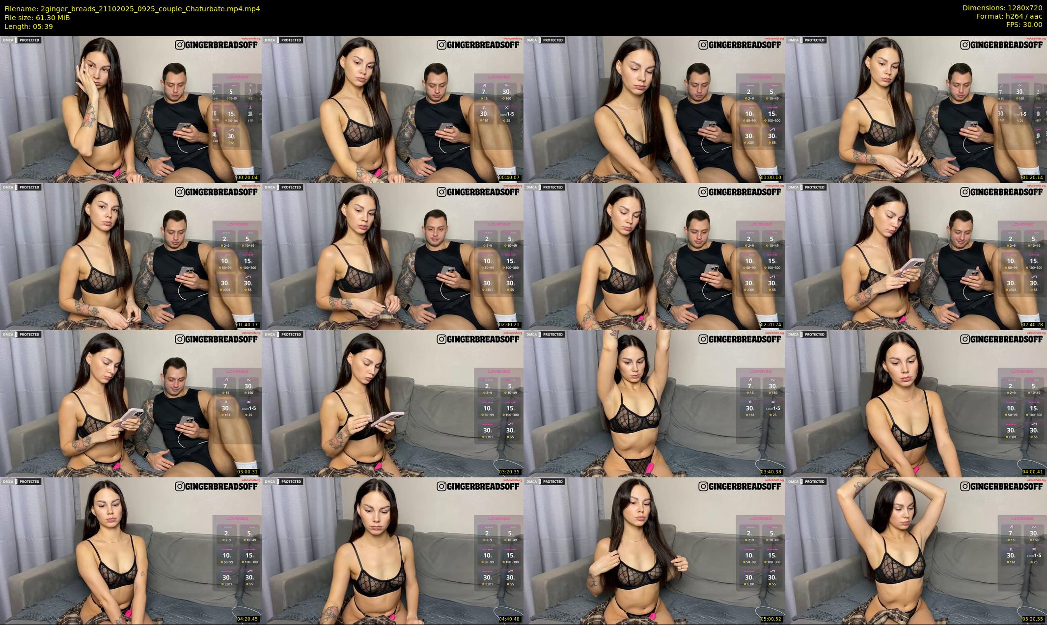 2ginger_breads — 6 minute Chaturbate couple cam show recording, 720p, Oct 21, 2025