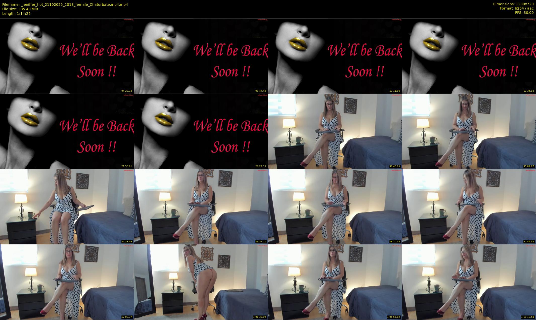 _jeniffer_hot — 75 minute Chaturbate female cam show recording, 720p, Oct 21, 2025