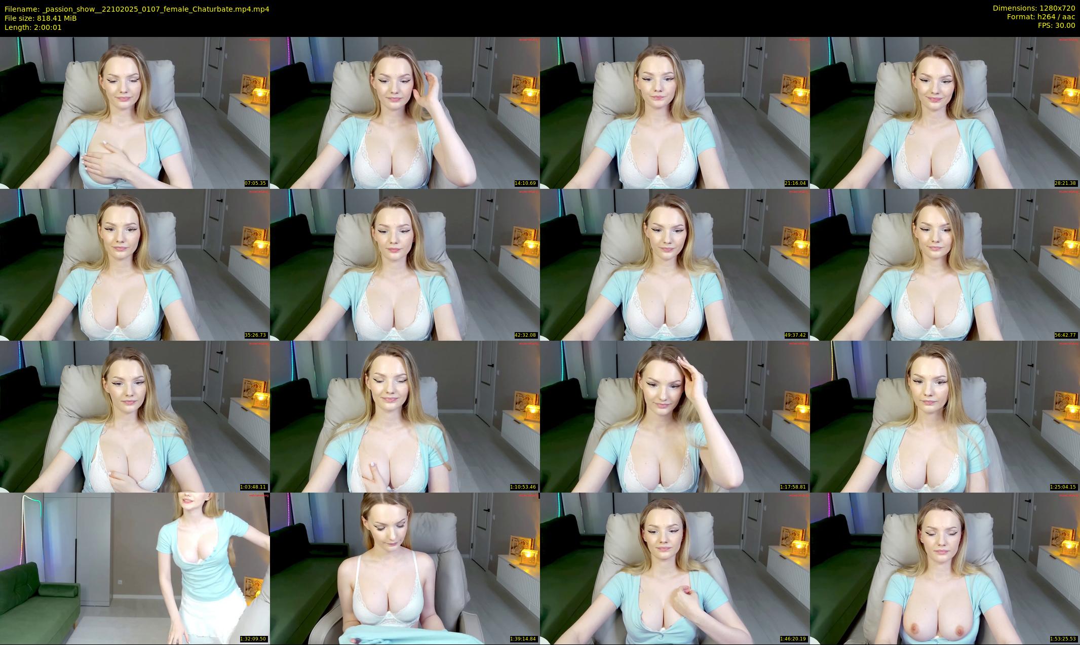 _passion_show_ — 121 minute Chaturbate couple cam show recording, 720p, Oct 22, 2025