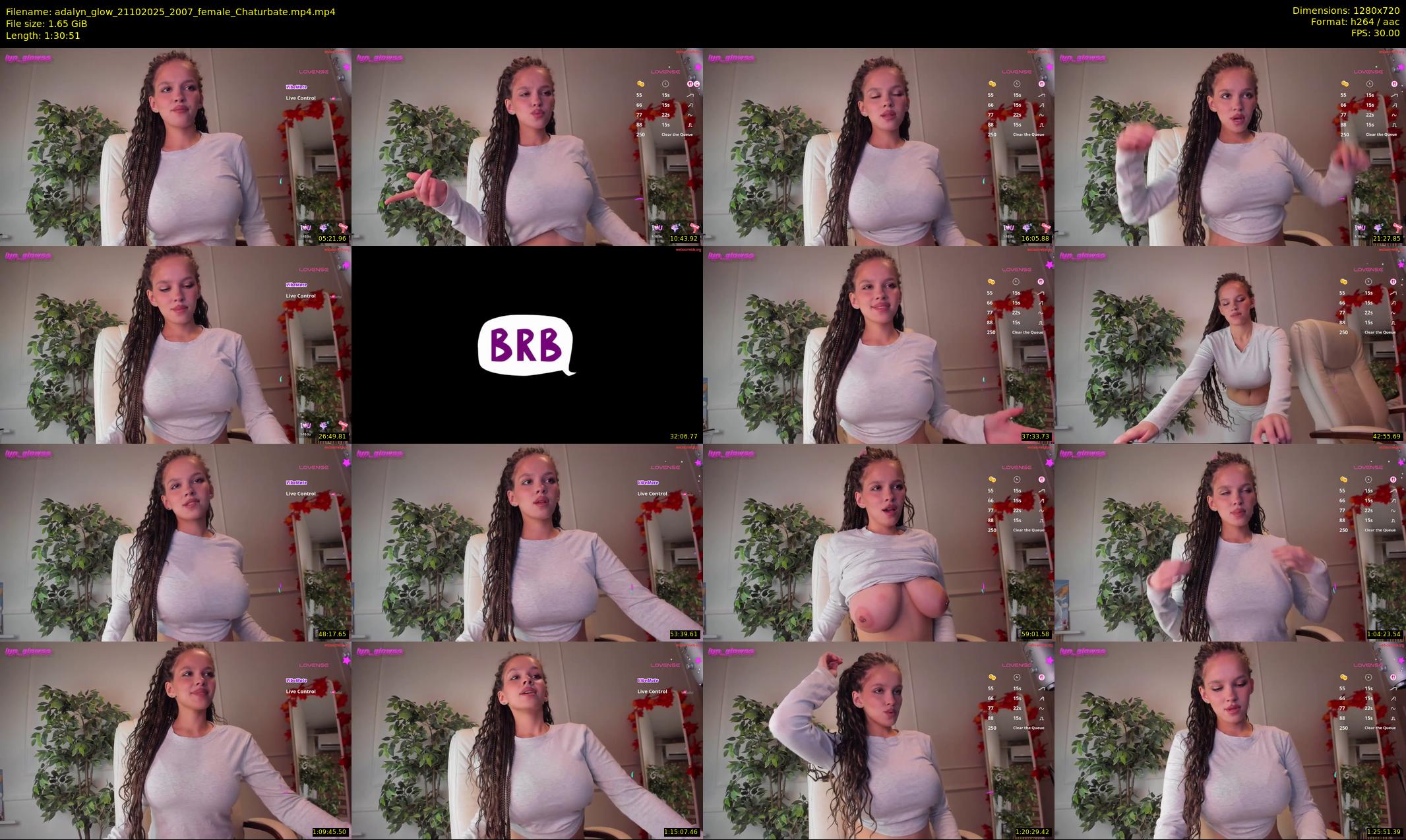 adalyn_glow — 91 minute Chaturbate female cam show recording, 720p, Oct 21, 2025