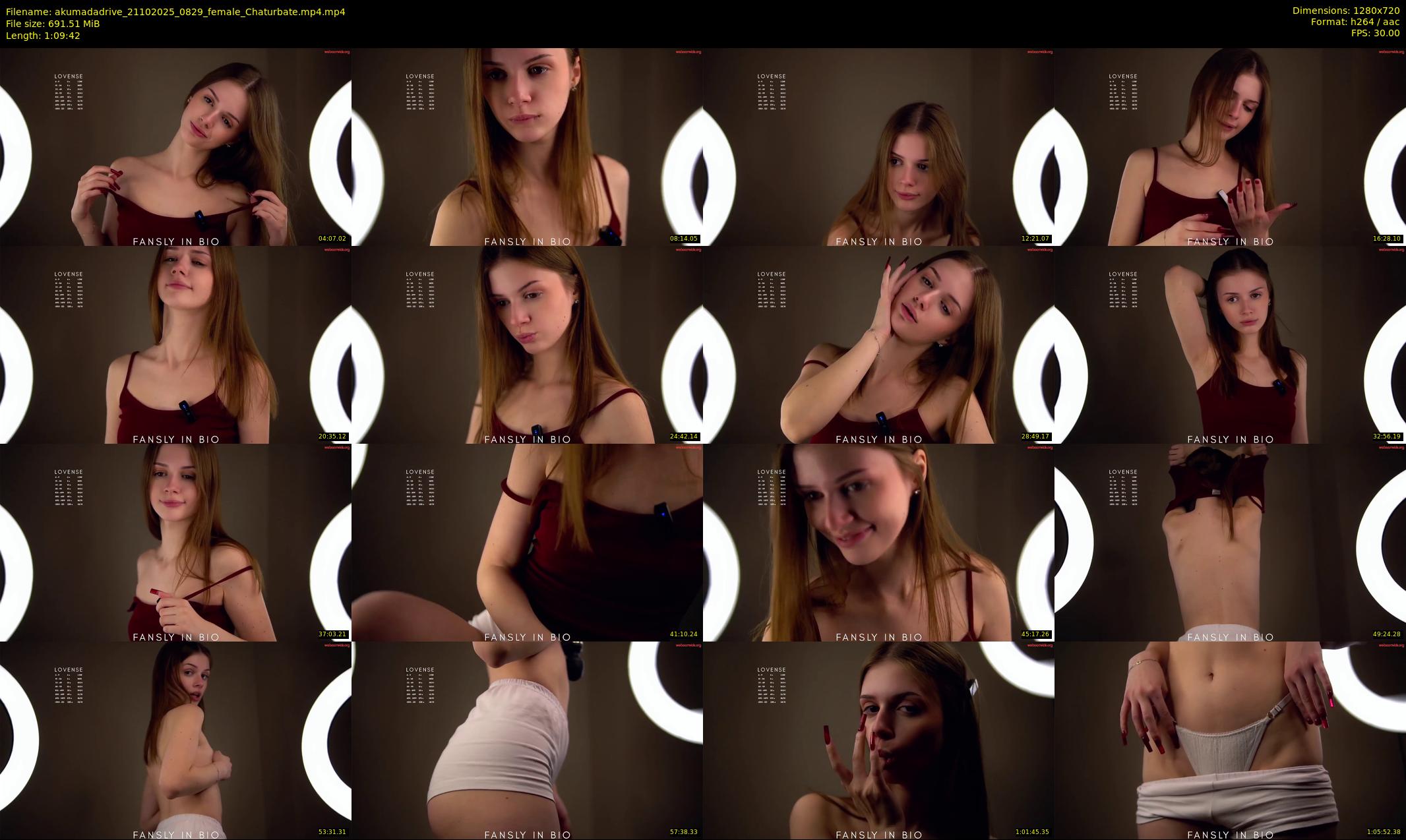 akumadadrive — 70 minute Chaturbate female cam show recording, 720p, Oct 21, 2025