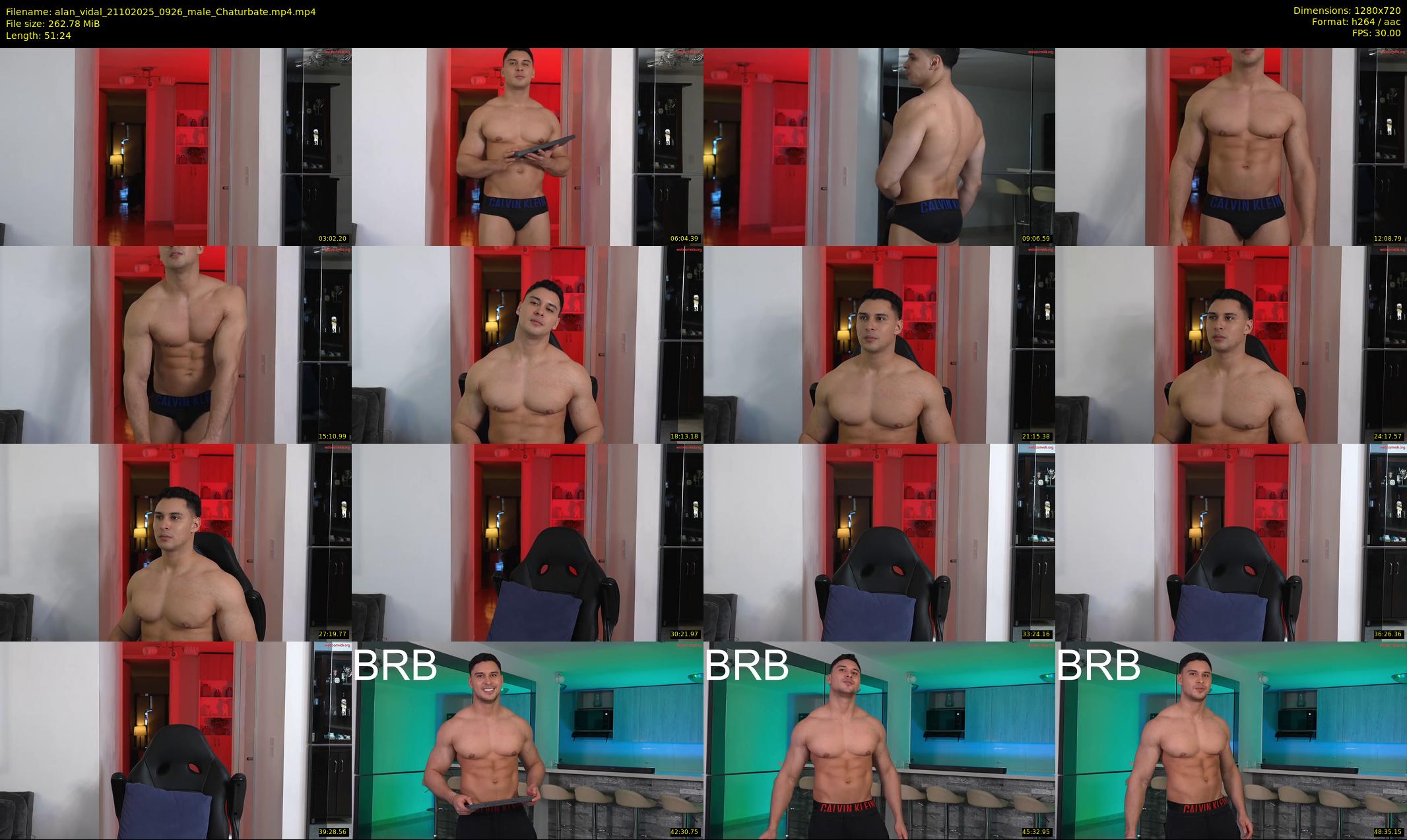 alan_vidal — 52 minute Chaturbate male cam show recording, 720p, Oct 21, 2025