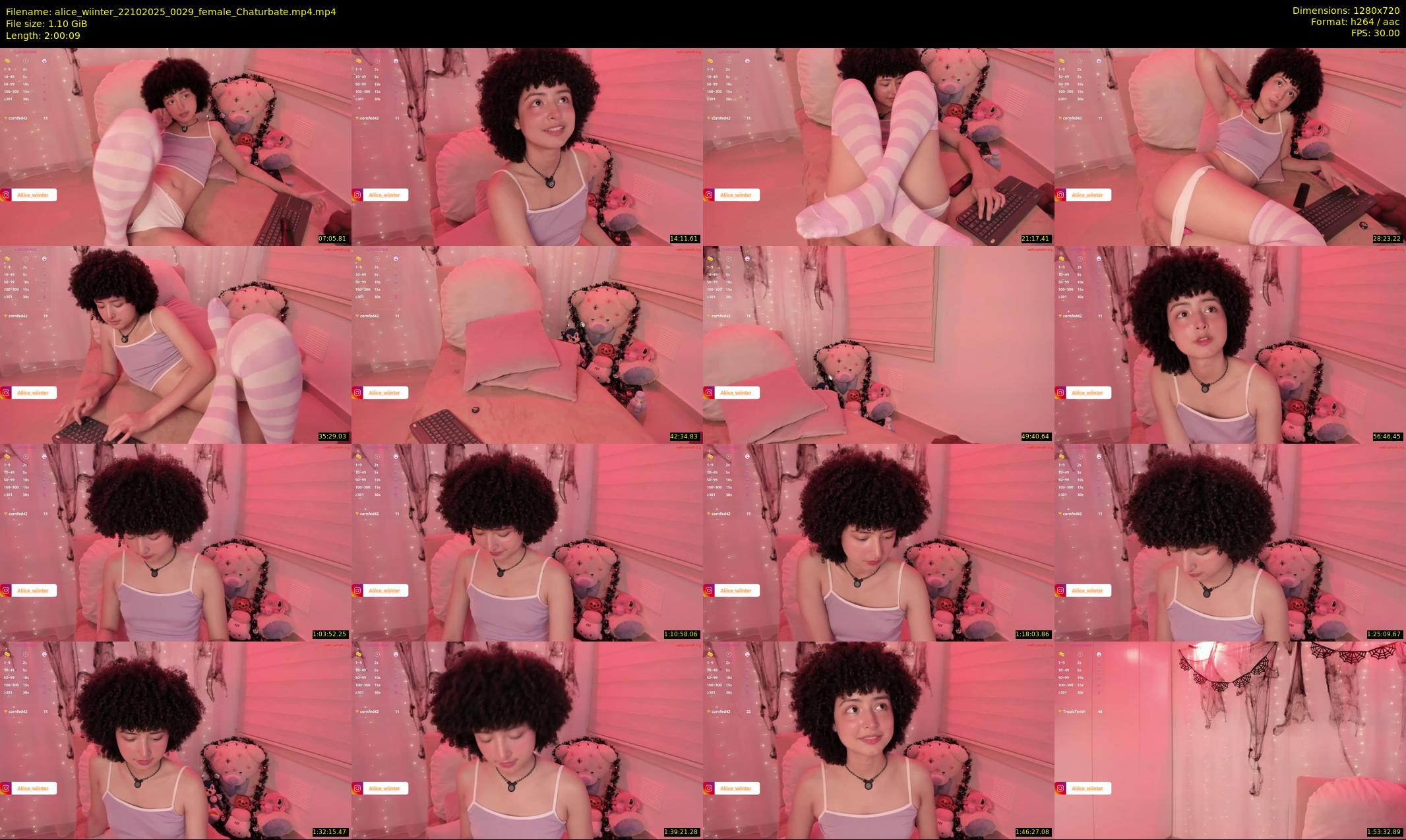 alice_wiinter — 121 minute Chaturbate female cam show recording, 720p, Oct 22, 2025