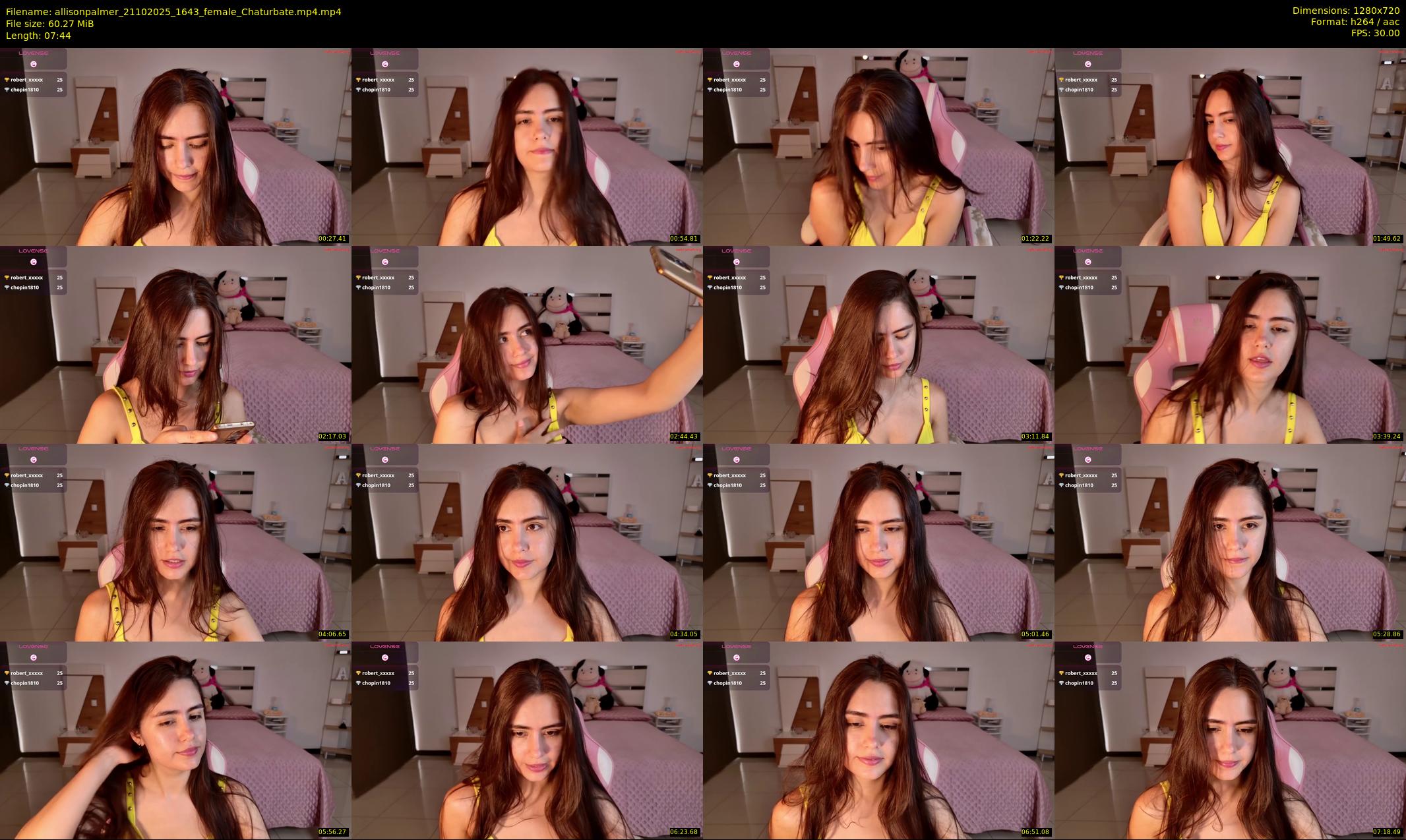 allisonpalmer — 8 minute Chaturbate female cam show recording, 720p, Oct 21, 2025