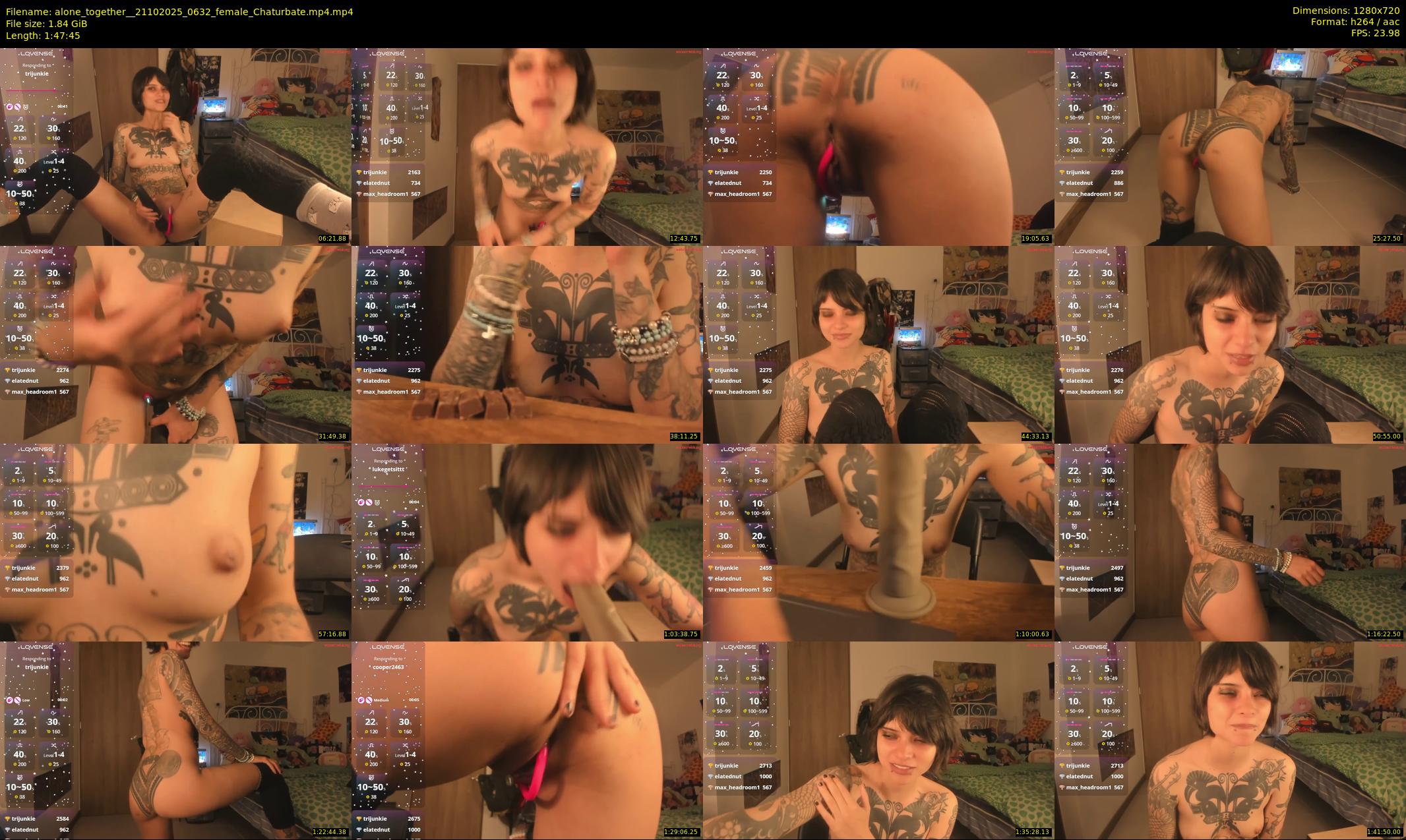 alone_together_ — 108 minute Chaturbate female cam show recording, 720p, Oct 21, 2025