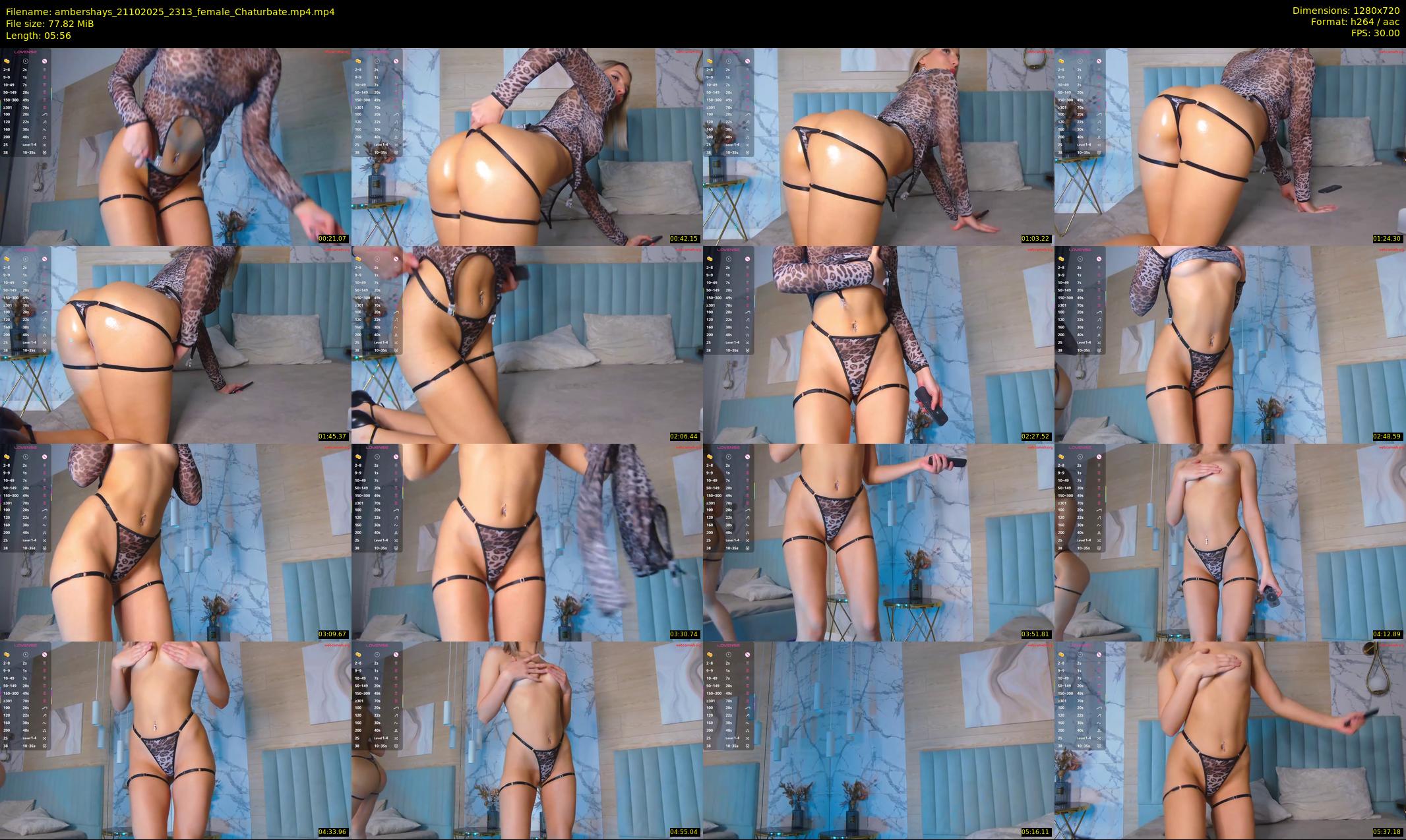 ambershays — 6 minute Chaturbate female cam show recording, 720p, Oct 21, 2025