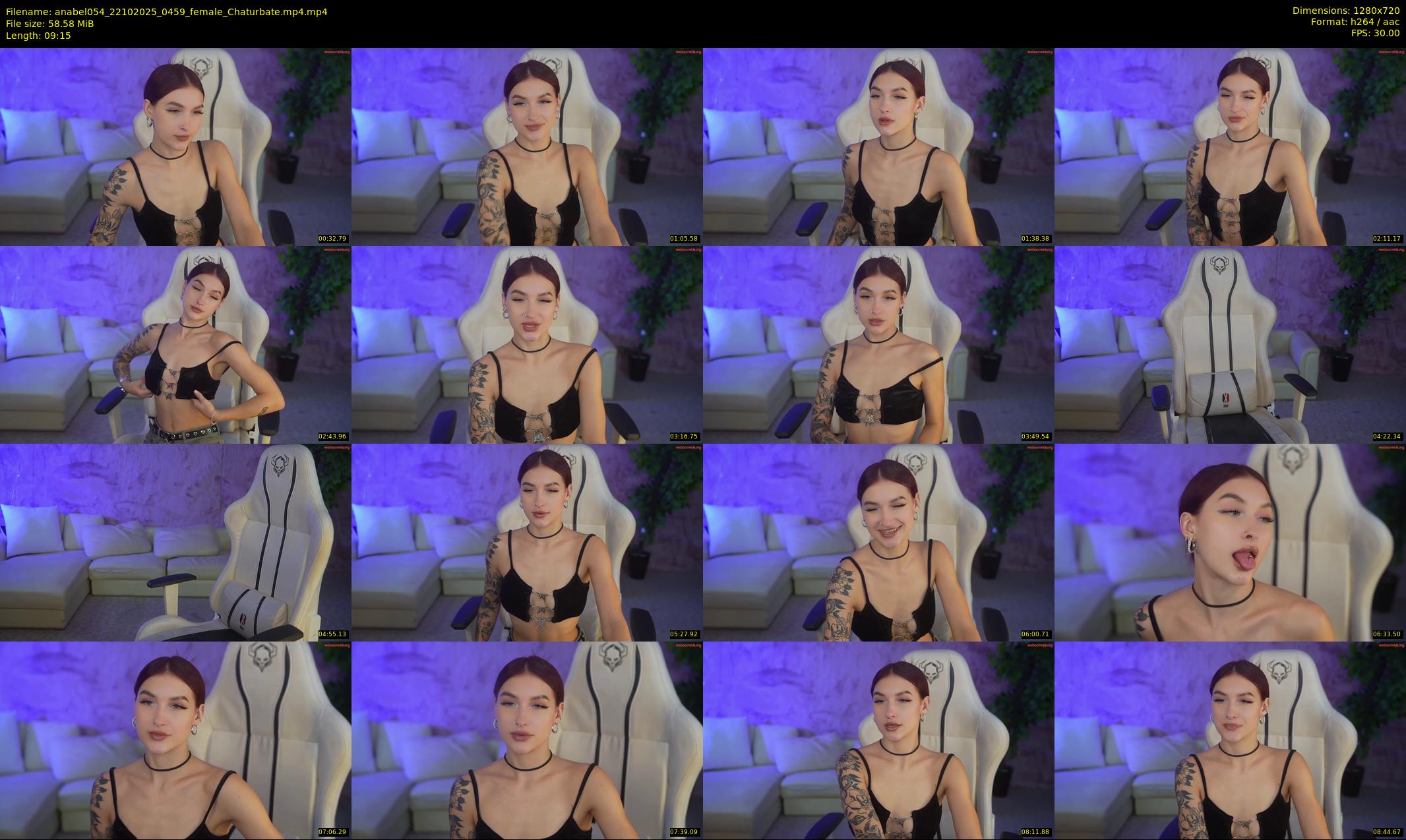 anabel054 — 10 minute Chaturbate female cam show recording, 720p, Oct 22, 2025