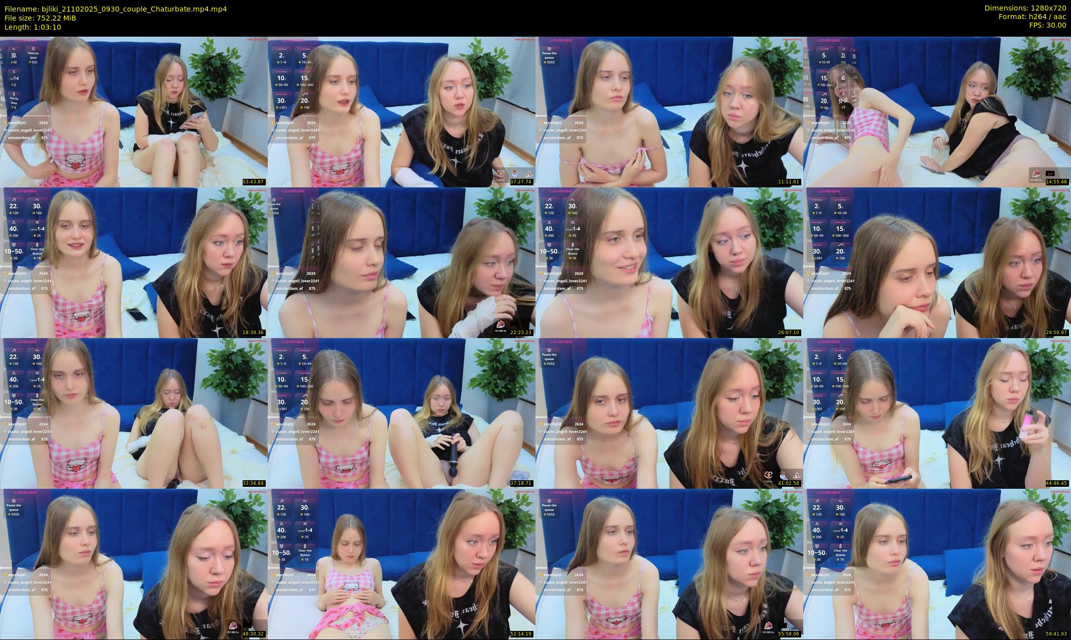 bjliki — 64 minute Chaturbate couple cam show recording, 720p, Oct 21, 2025