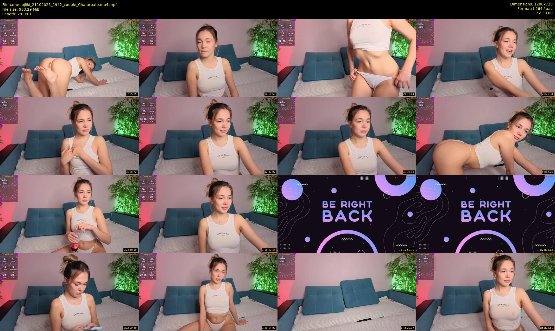 bjliki — 121 minute Chaturbate couple cam show recording, 720p, Oct 21, 2025