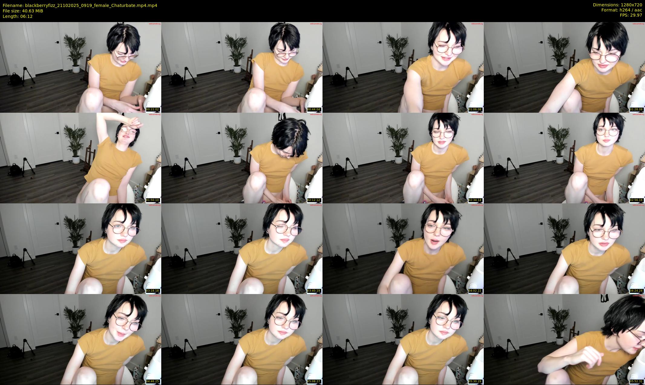 blackberryfizz — 7 minute Chaturbate female cam show recording, 720p, Oct 21, 2025