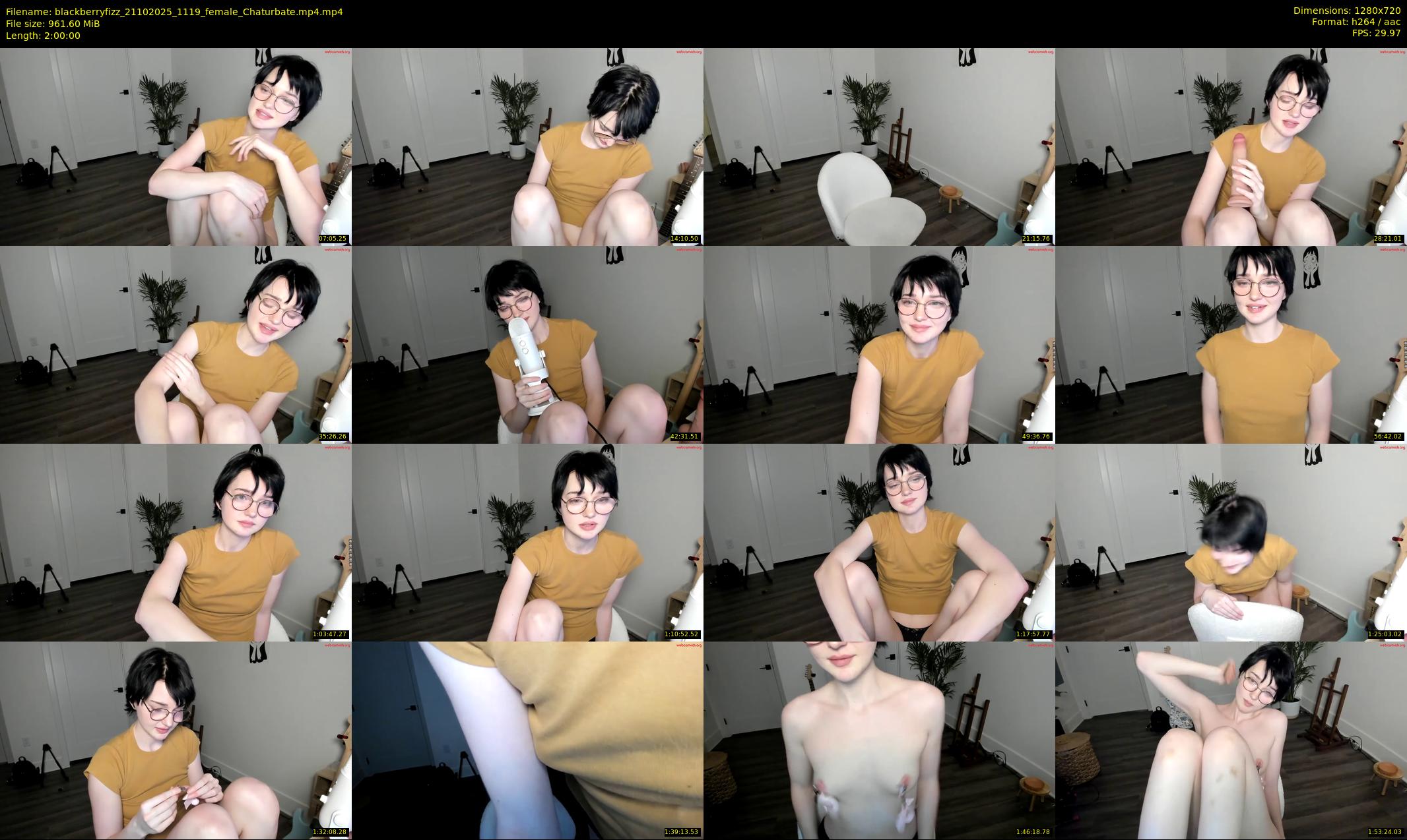 blackberryfizz — 120 minute Chaturbate female cam show recording, 720p, Oct 21, 2025