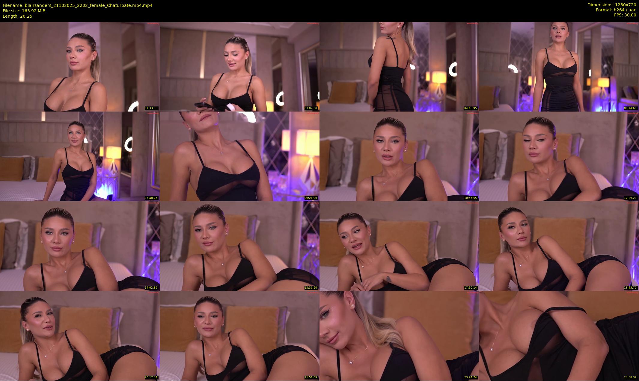 blairsanders — 27 minute Chaturbate female cam show recording, 720p, Oct 21, 2025