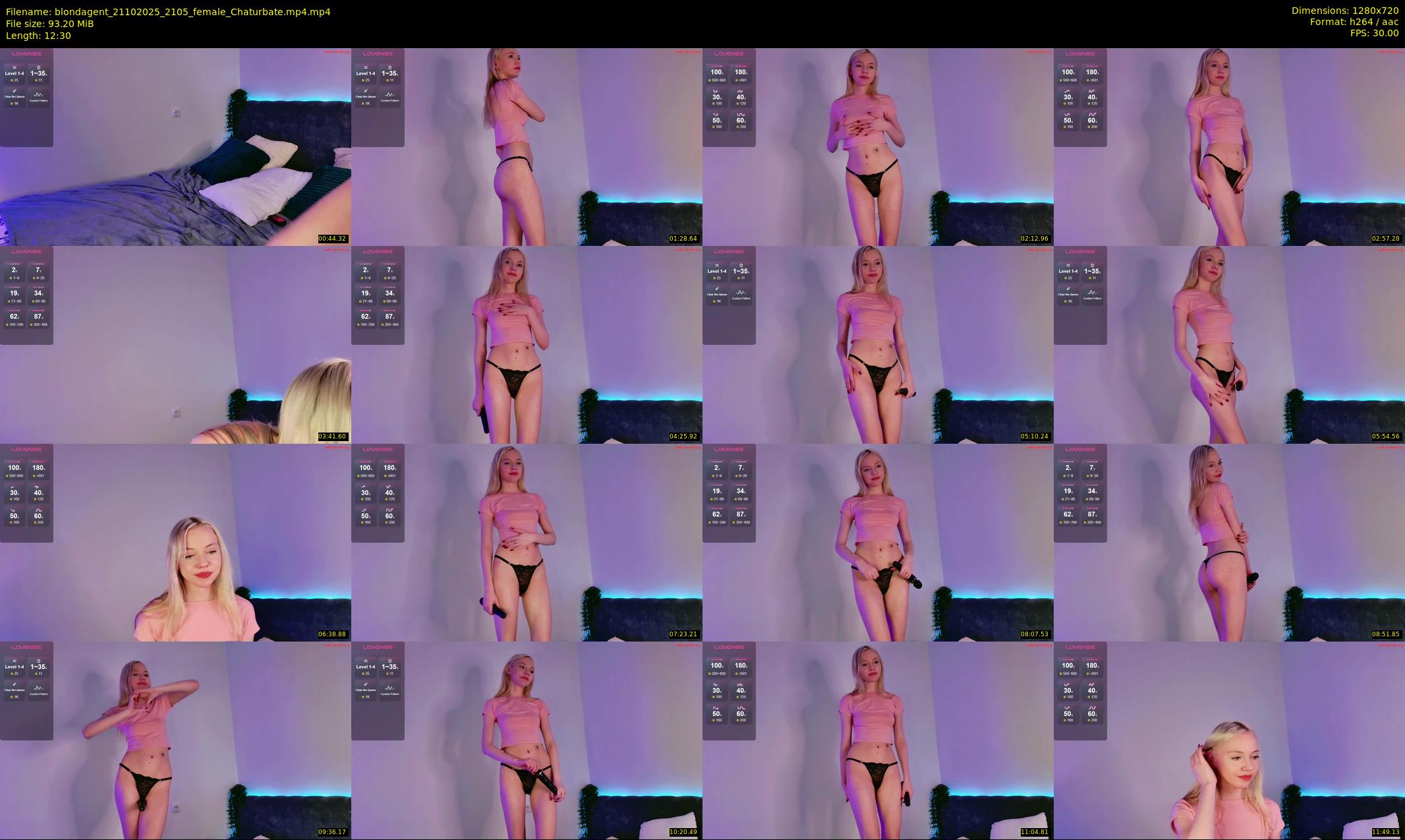 blondagent — 13 minute Chaturbate female cam show recording, 720p, Oct 21, 2025