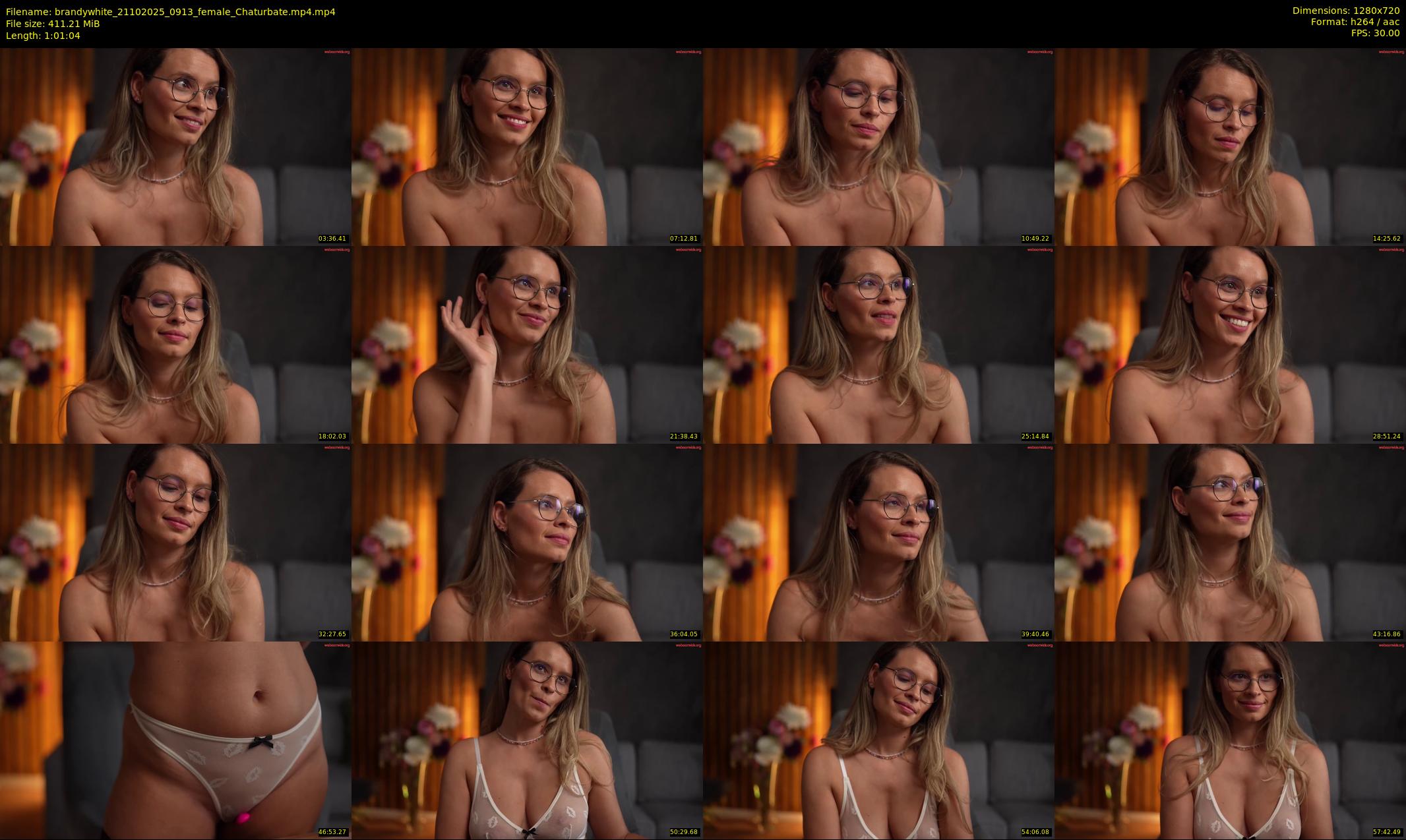 brandywhite — 62 minute Chaturbate female cam show recording, 720p, Oct 21, 2025