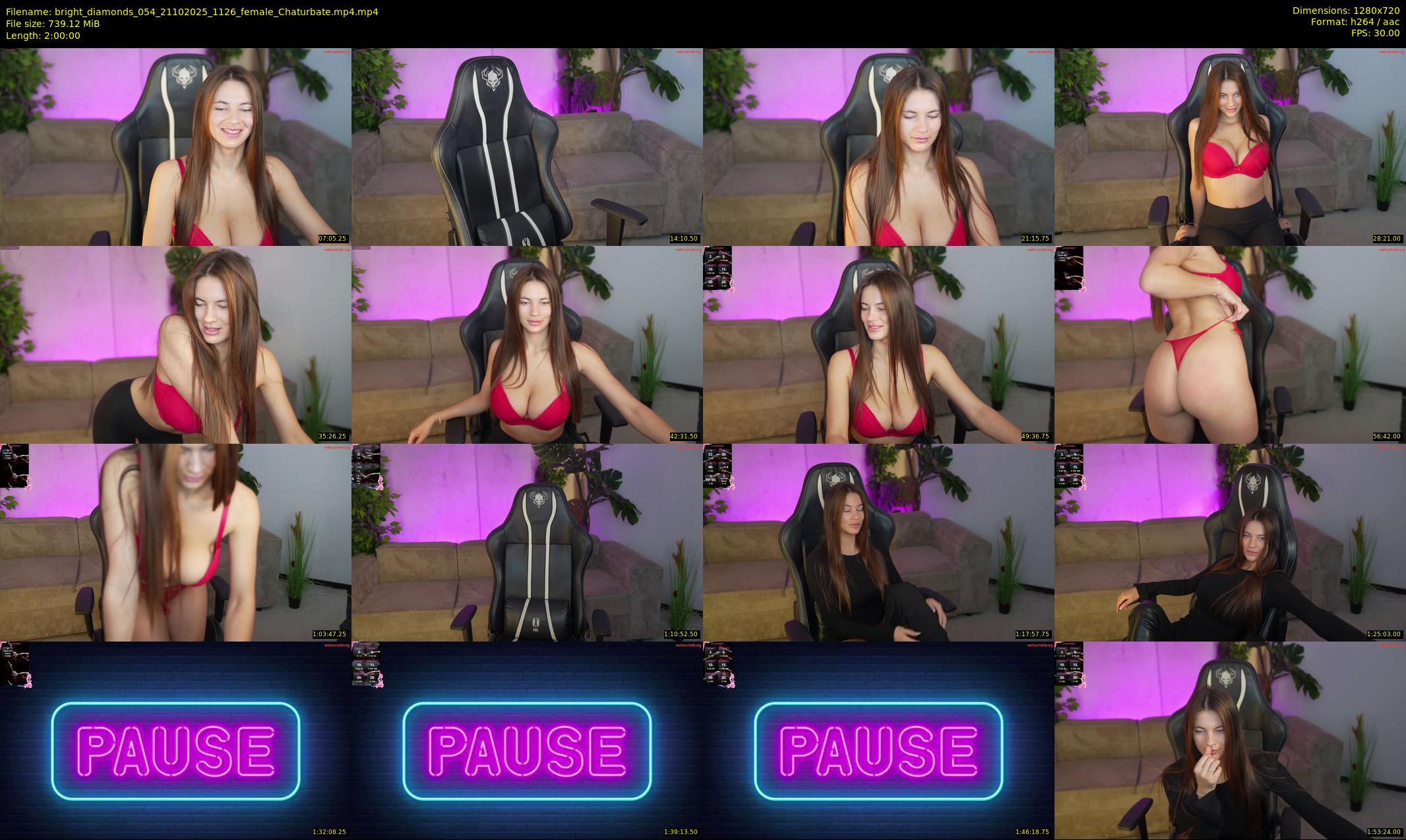 bright_diamonds_054 — 120 minute Chaturbate couple cam show recording, 720p, Oct 21, 2025
