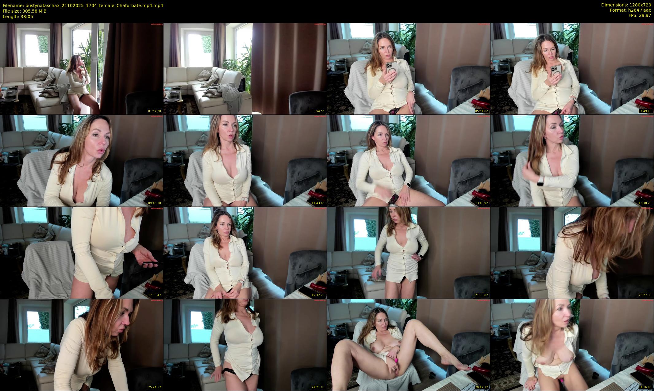 bustynataschax — 34 minute Chaturbate female cam show recording, 720p, Oct 21, 2025
