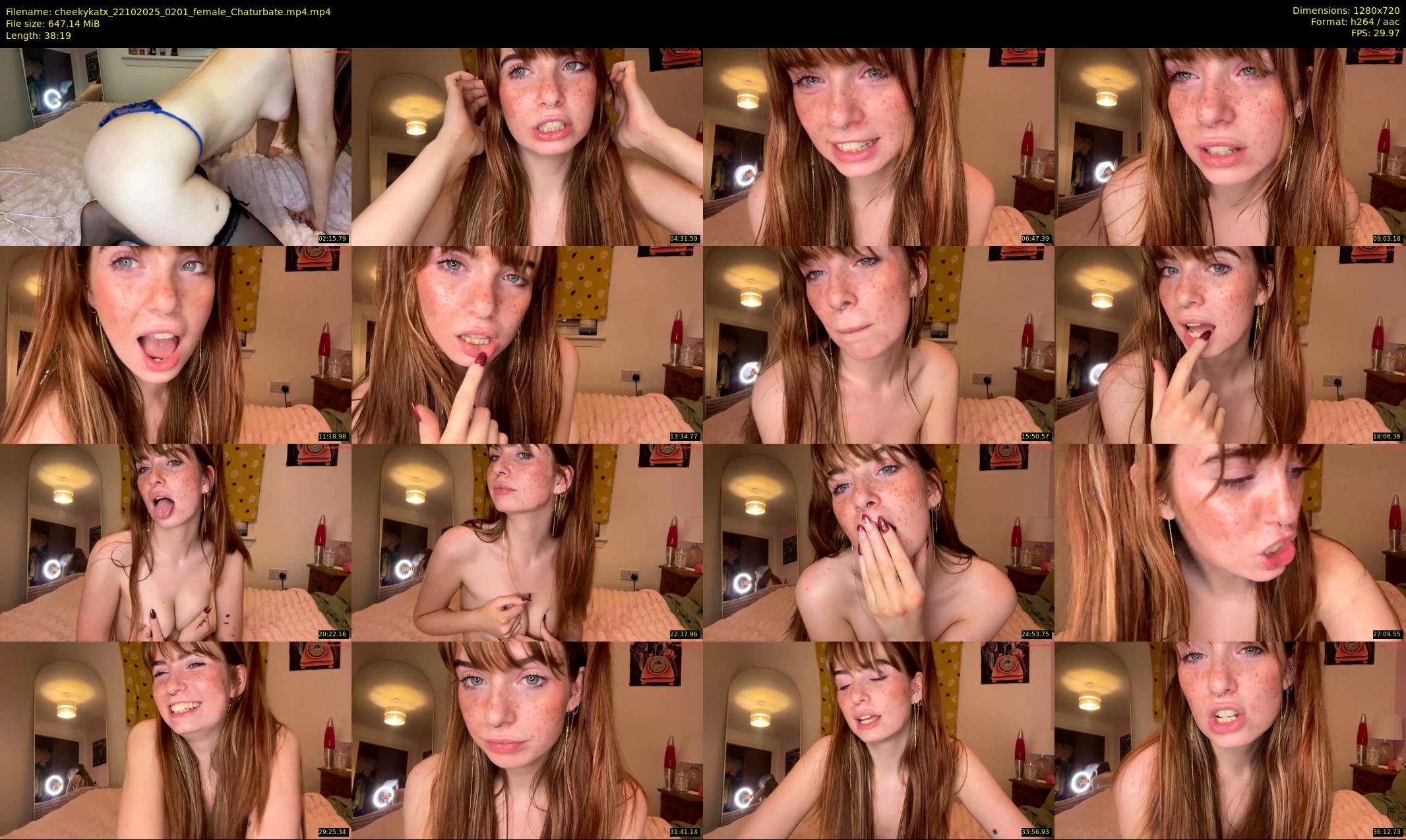 cheekykatx — 39 minute Chaturbate female cam show recording, 720p, Oct 22, 2025