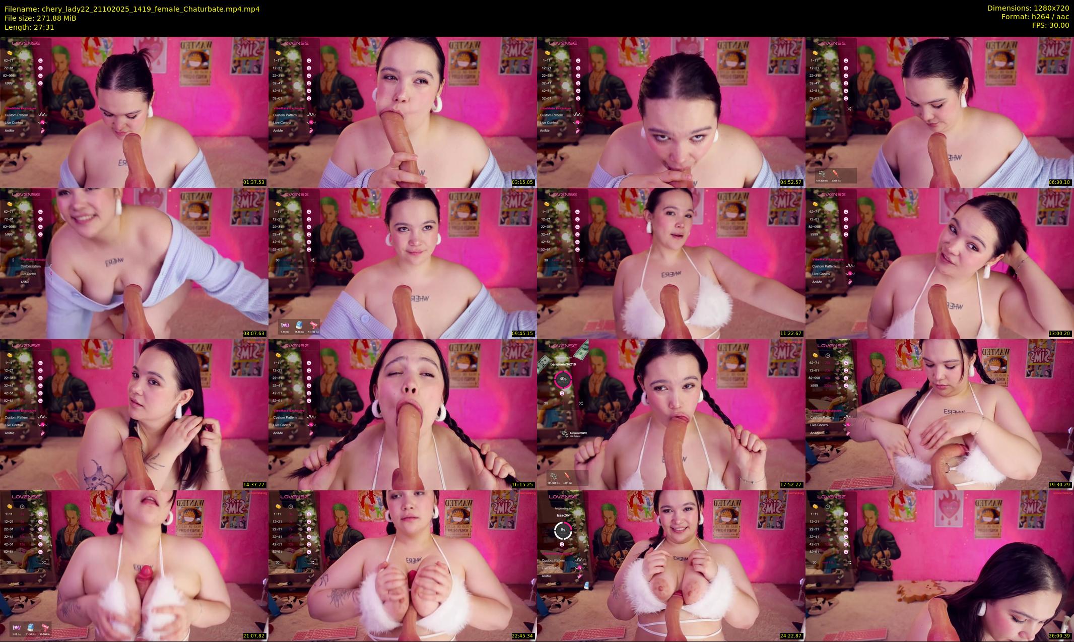 chery_lady22 — 28 minute Chaturbate female cam show recording, 720p, Oct 21, 2025
