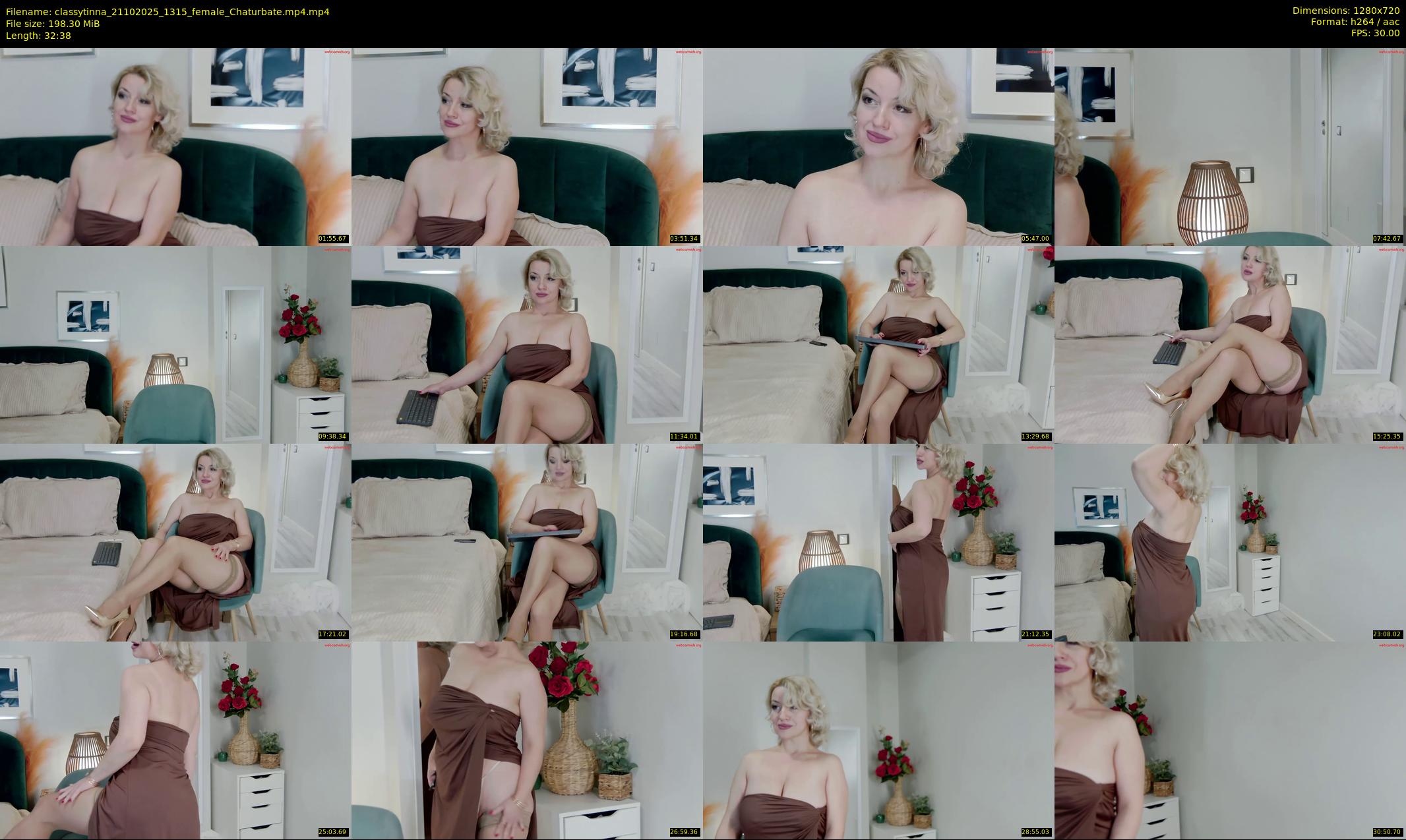 classytinna — 33 minute Chaturbate female cam show recording, 720p, Oct 21, 2025
