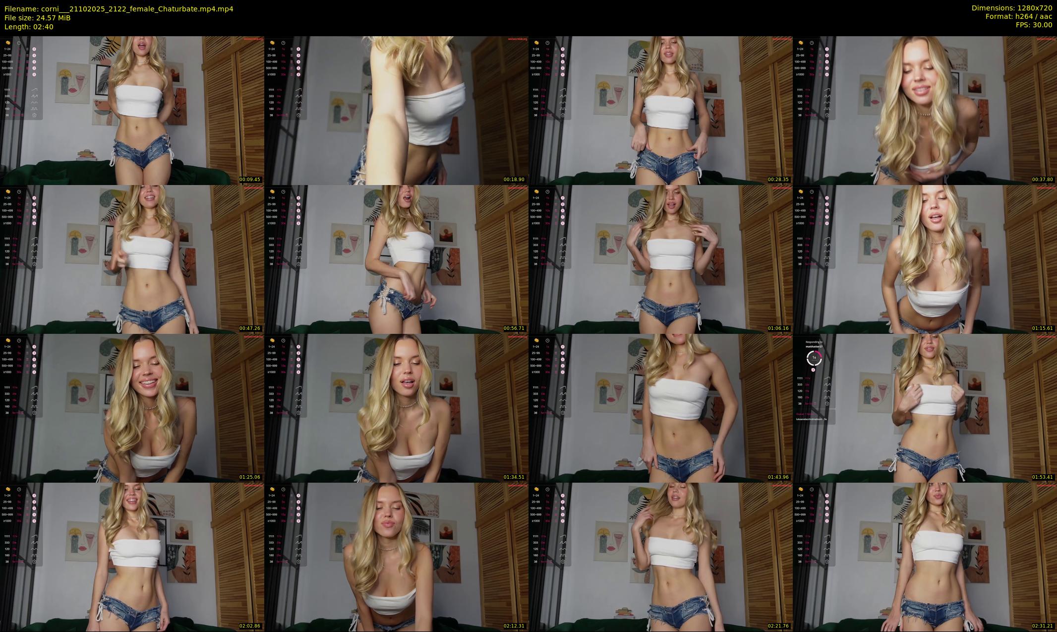 corni__ — 3 minute Chaturbate female cam show recording, 720p, Oct 21, 2025