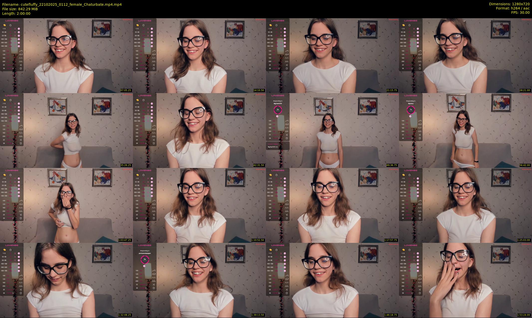 cutefluffy — 120 minute Chaturbate female cam show recording, 720p, Oct 22, 2025