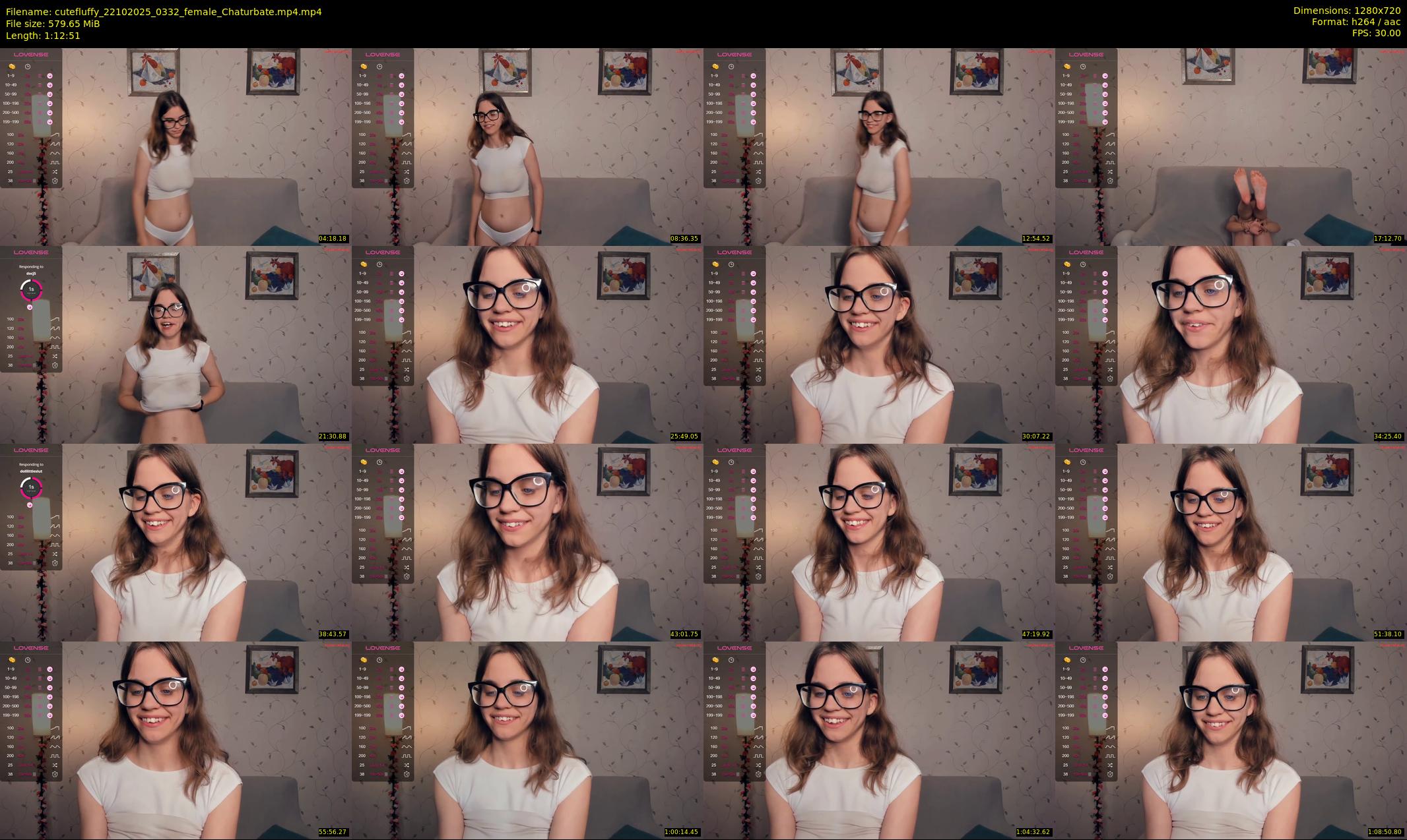cutefluffy — 73 minute Chaturbate female cam show recording, 720p, Oct 22, 2025