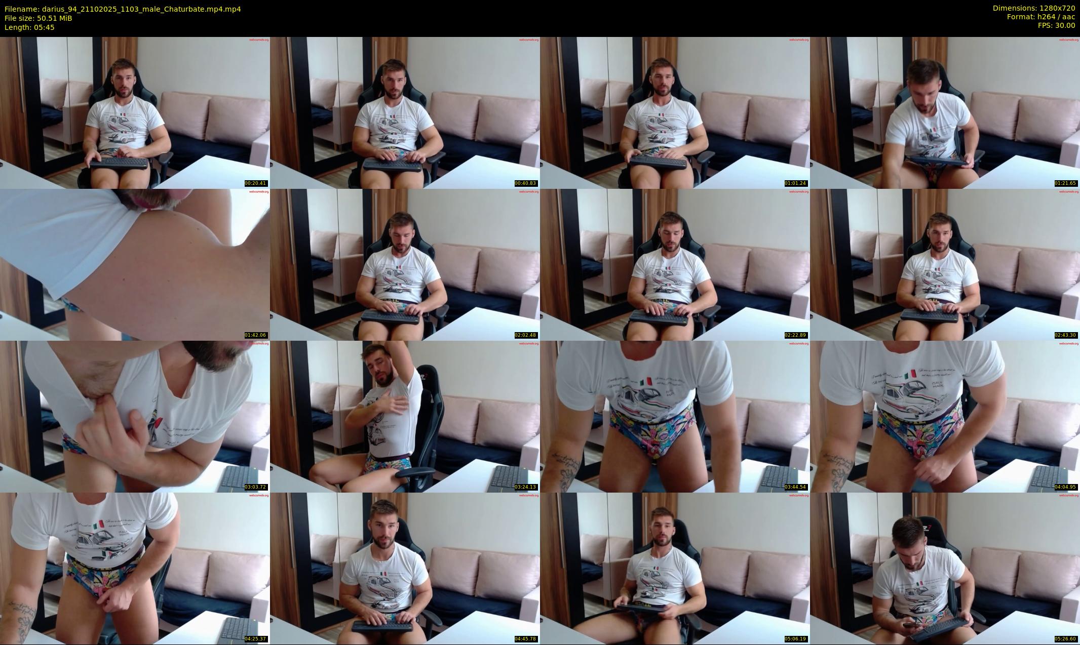 darius_94 — 6 minute Chaturbate male cam show recording, 720p, Oct 21, 2025
