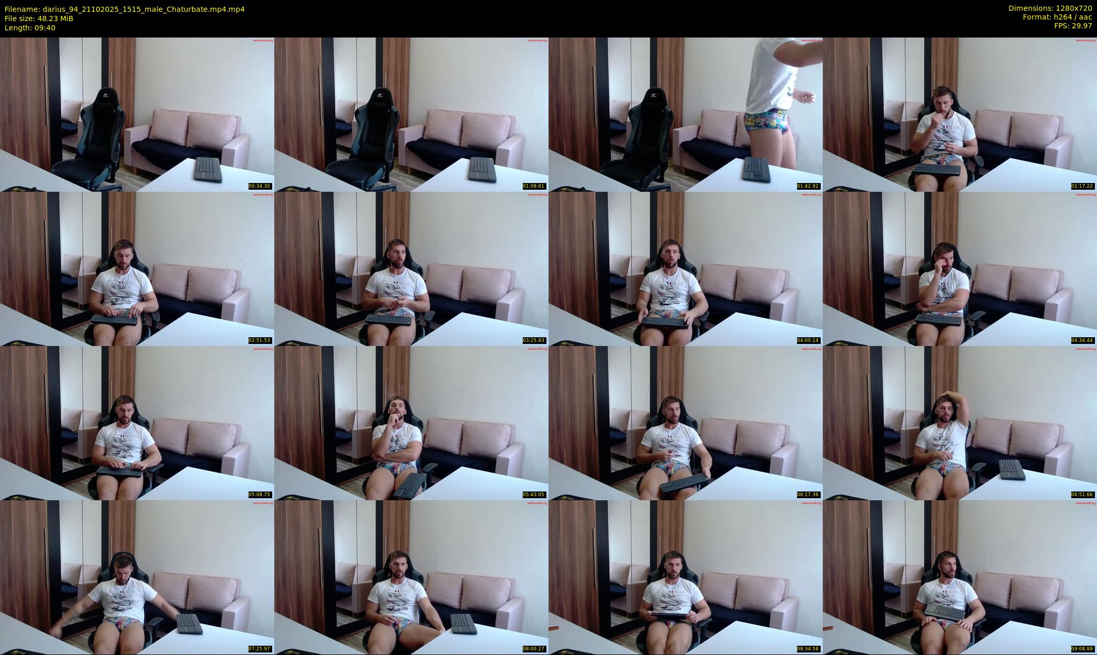 darius_94 — 10 minute Chaturbate male cam show recording, 720p, Oct 21, 2025