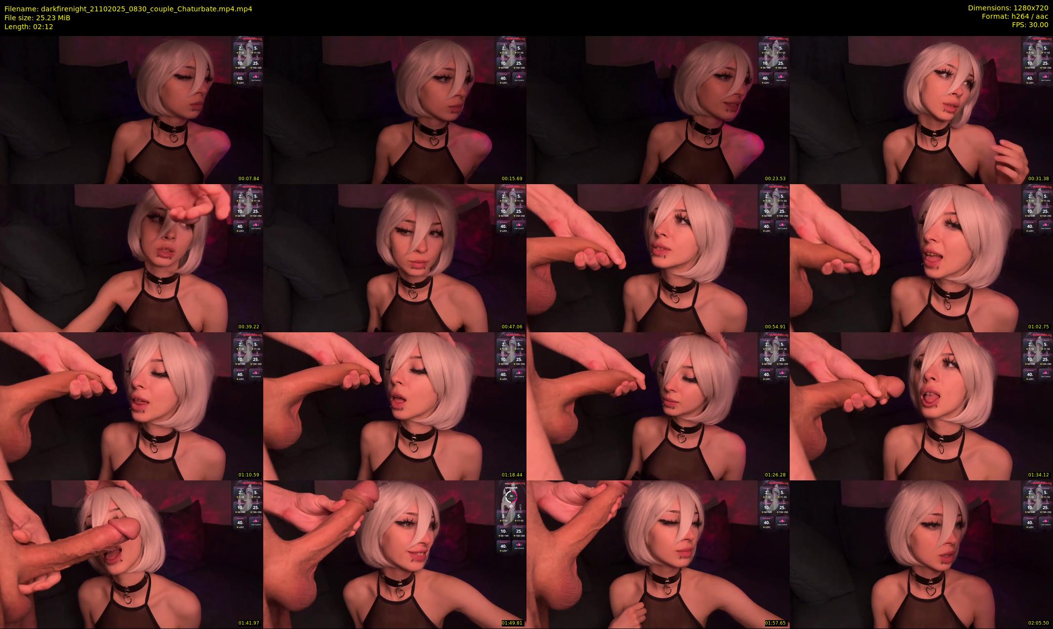 darkfirenight — 3 minute Chaturbate couple cam show recording, 720p, Oct 21, 2025