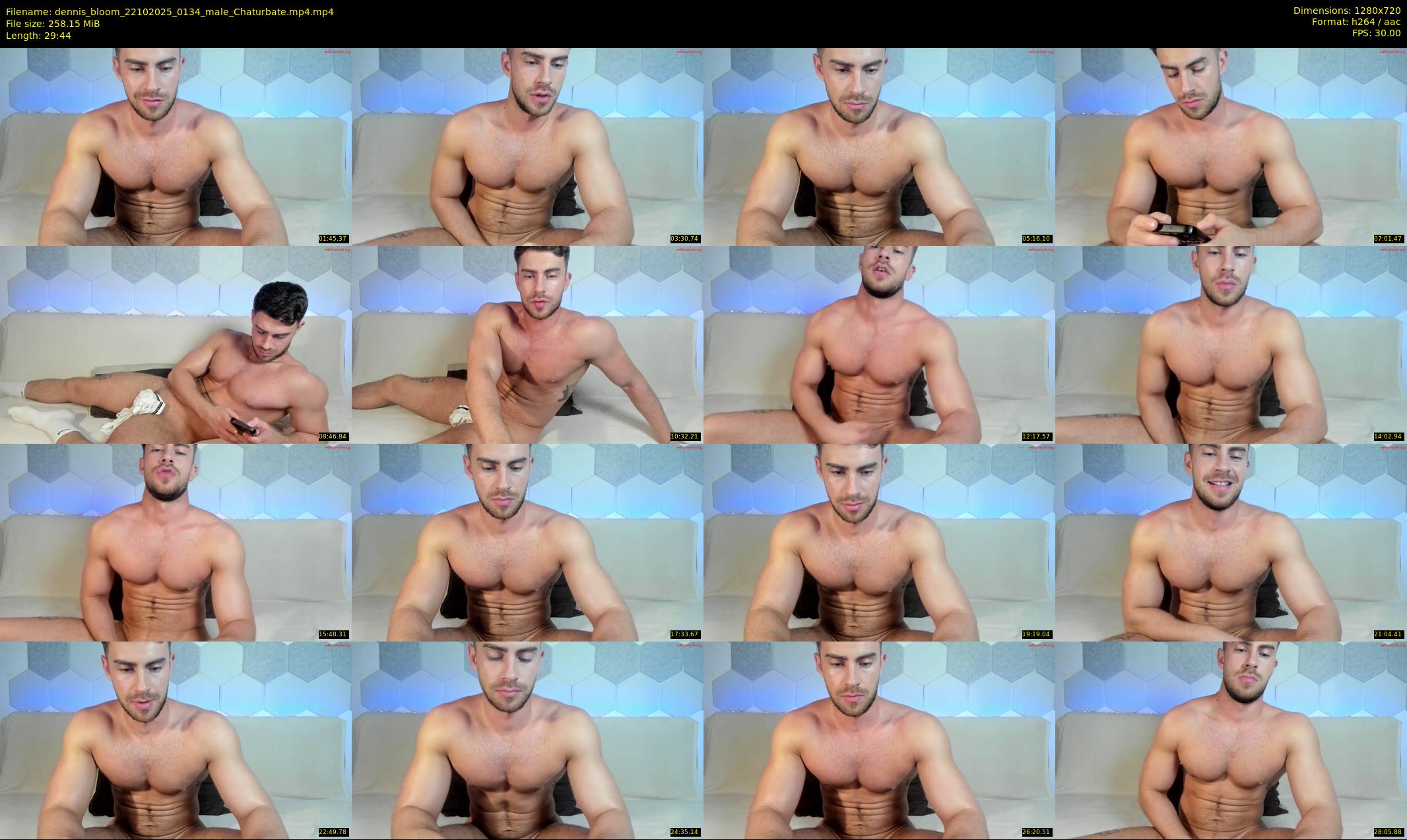 dennis_bloom — 30 minute Chaturbate male cam show recording, 720p, Oct 22, 2025