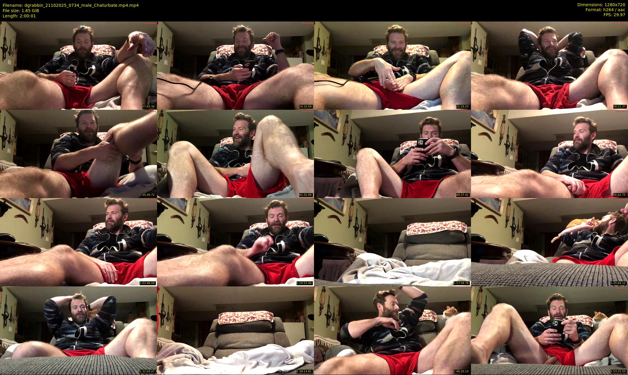 dgrabbin — 121 minute Chaturbate male cam show recording, 720p, Oct 21, 2025