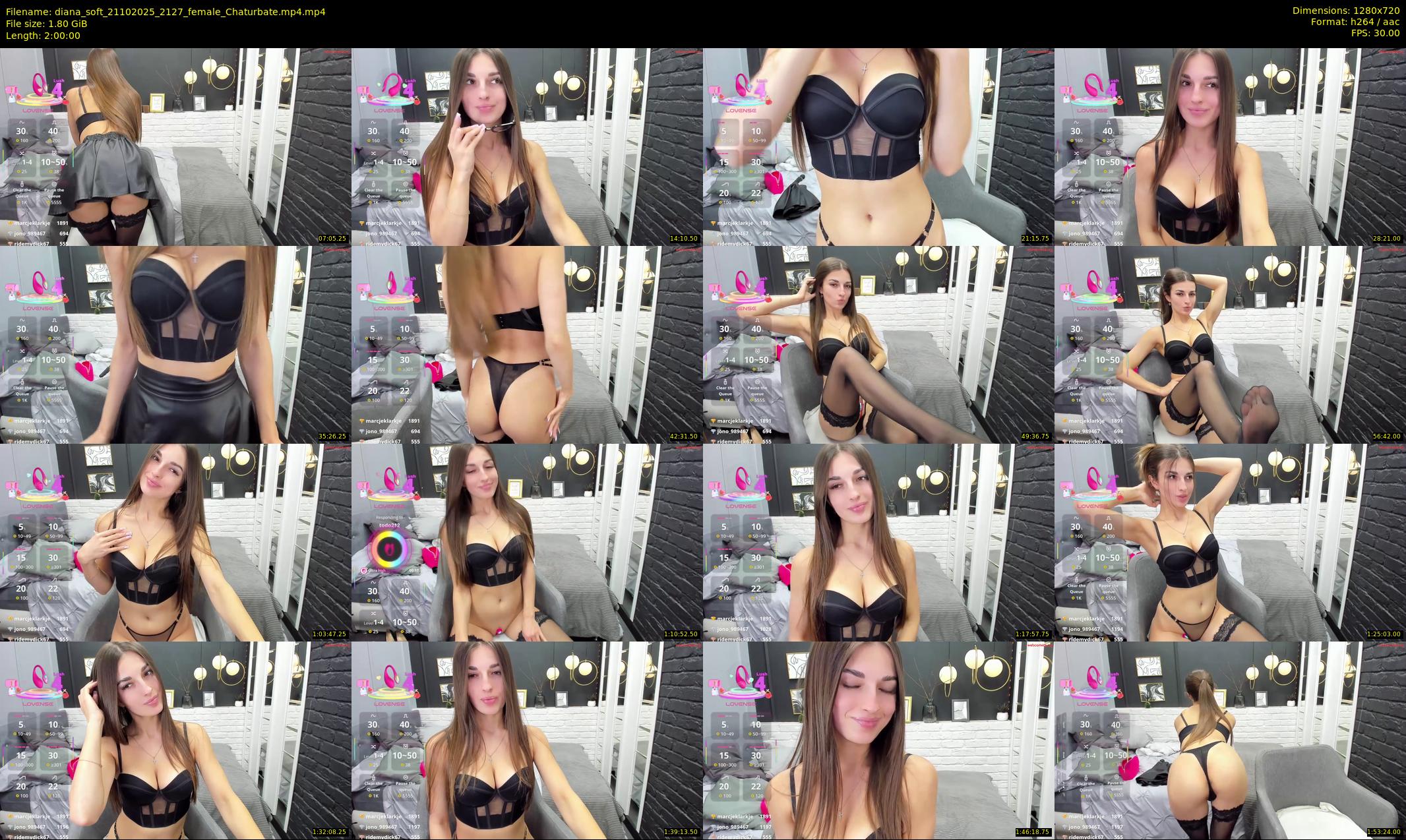 diana_soft — 120 minute Chaturbate female cam show recording, 720p, Oct 21, 2025