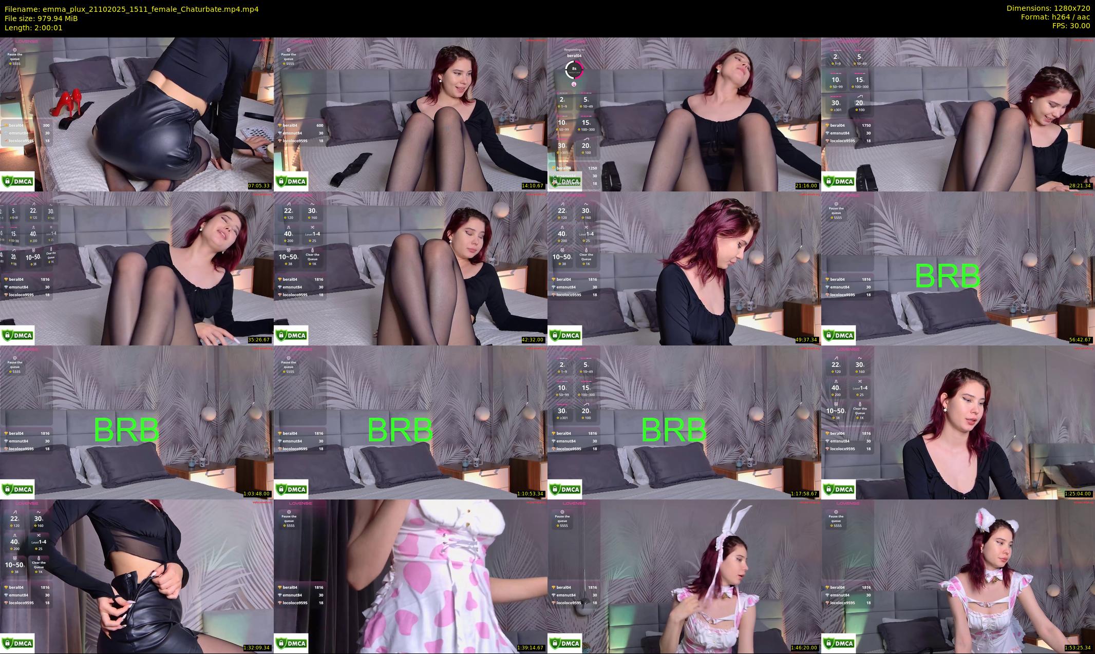 emma_plux — 121 minute Chaturbate female cam show recording, 720p, Oct 21, 2025