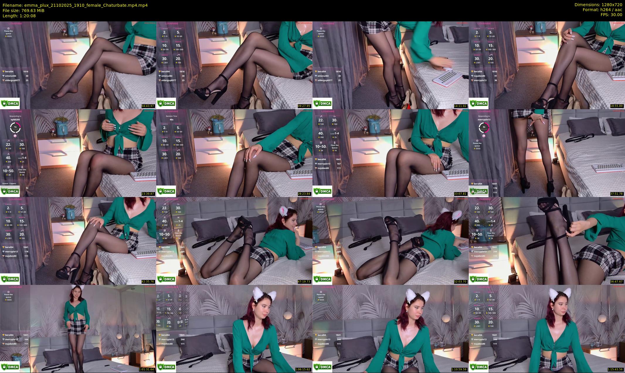 emma_plux — 81 minute Chaturbate female cam show recording, 720p, Oct 21, 2025