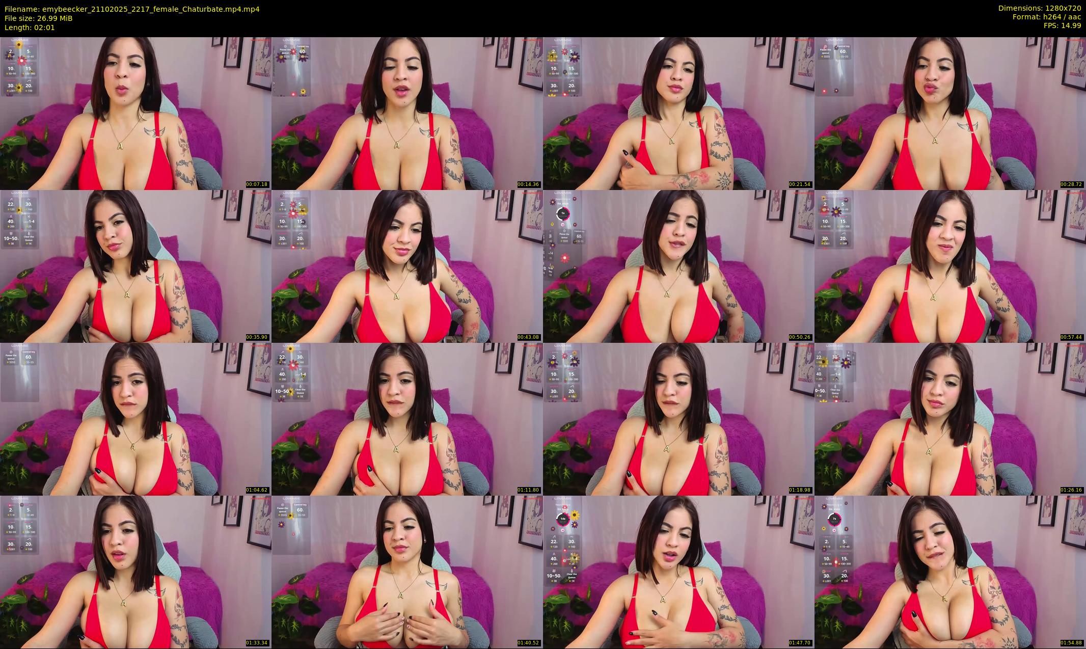 emybeecker — 3 minute Chaturbate female cam show recording, 720p, Oct 21, 2025