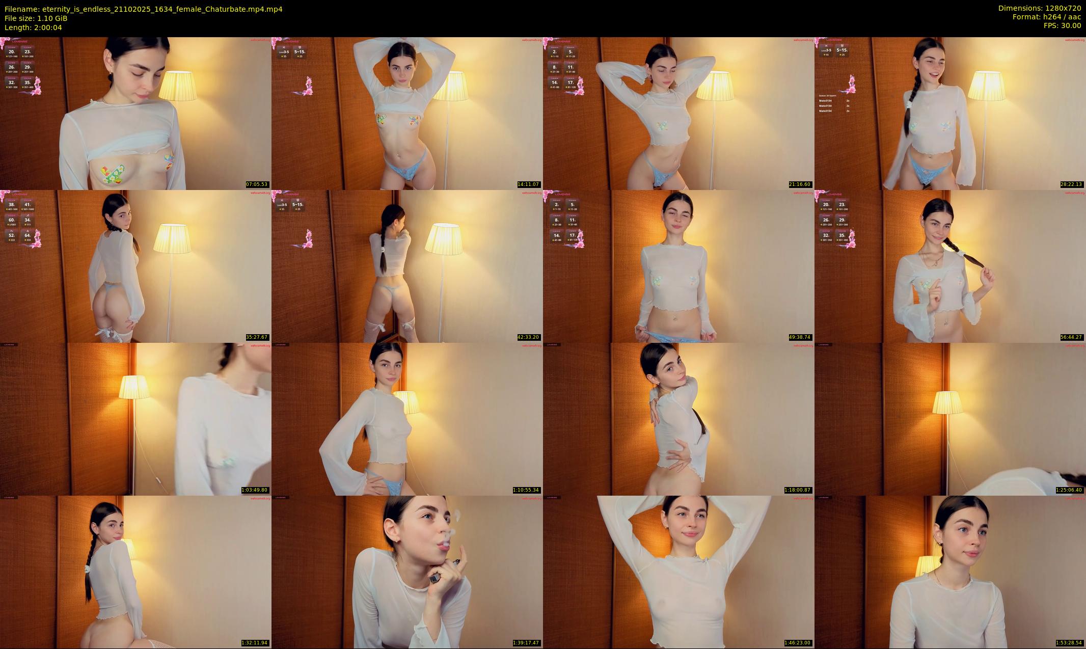 eternity_is_endless — 121 minute Chaturbate female cam show recording, 720p, Oct 21, 2025