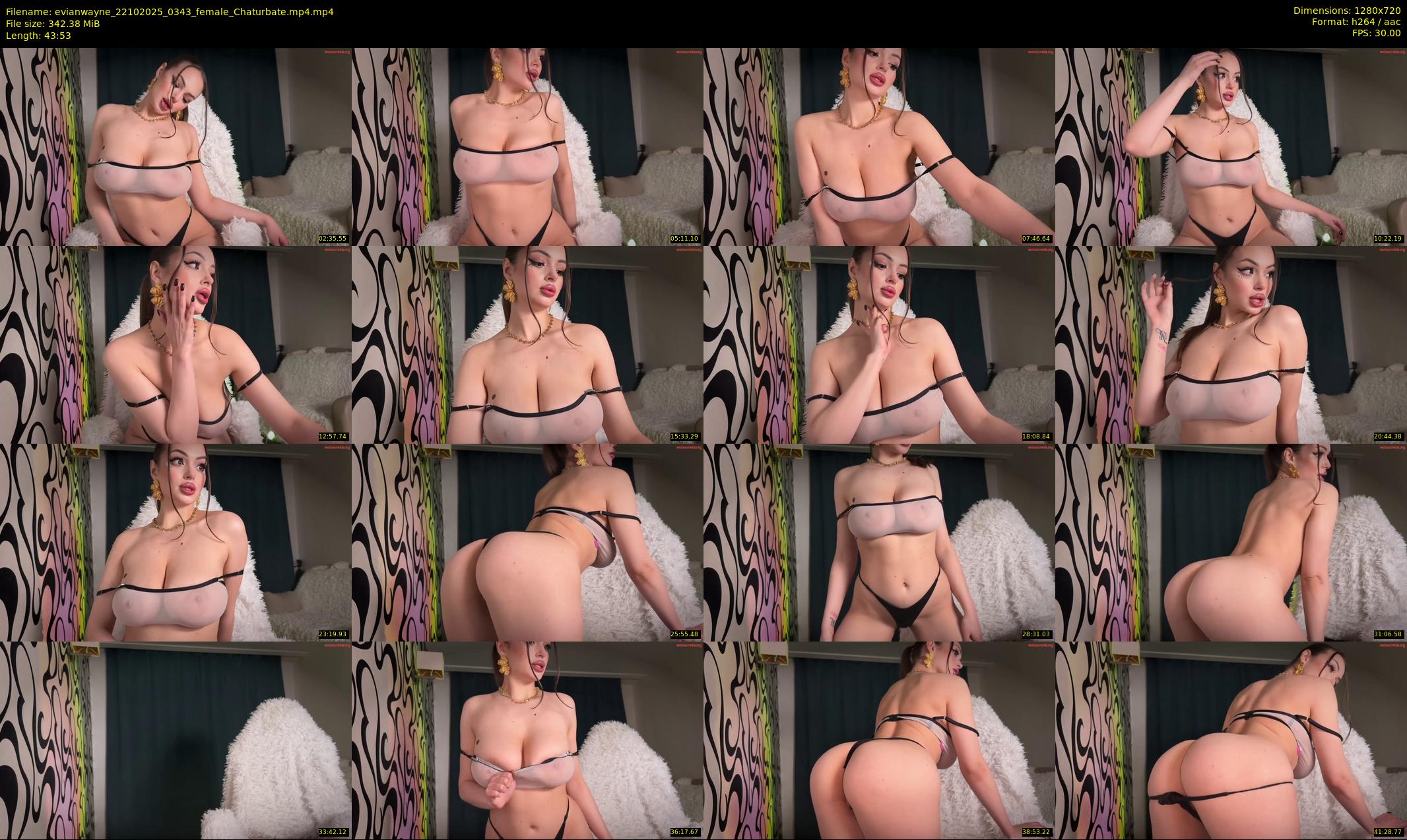 evianwayne — 44 minute Chaturbate female cam show recording, 720p, Oct 22, 2025