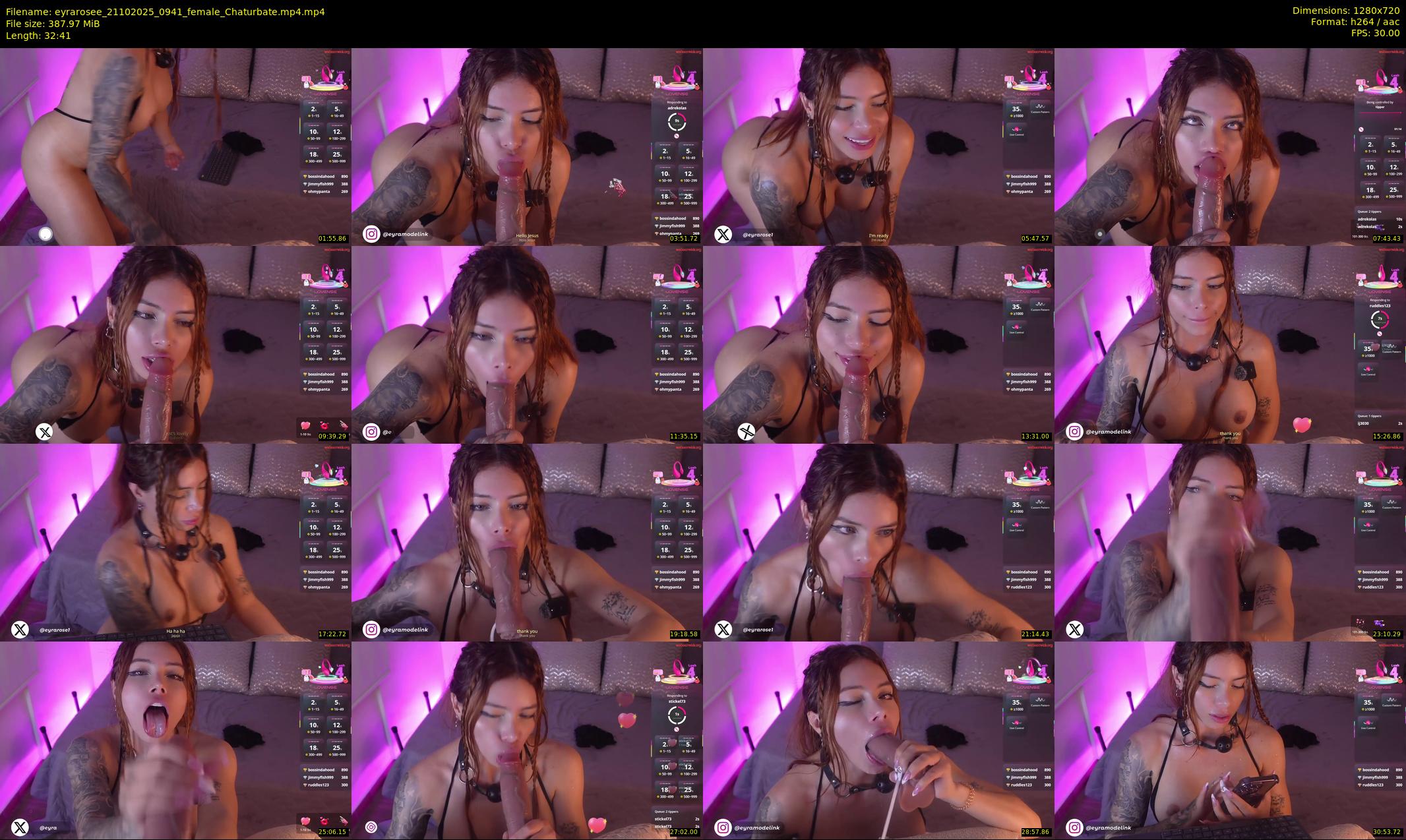 eyrarosee — 33 minute Chaturbate female cam show recording, 720p, Oct 21, 2025