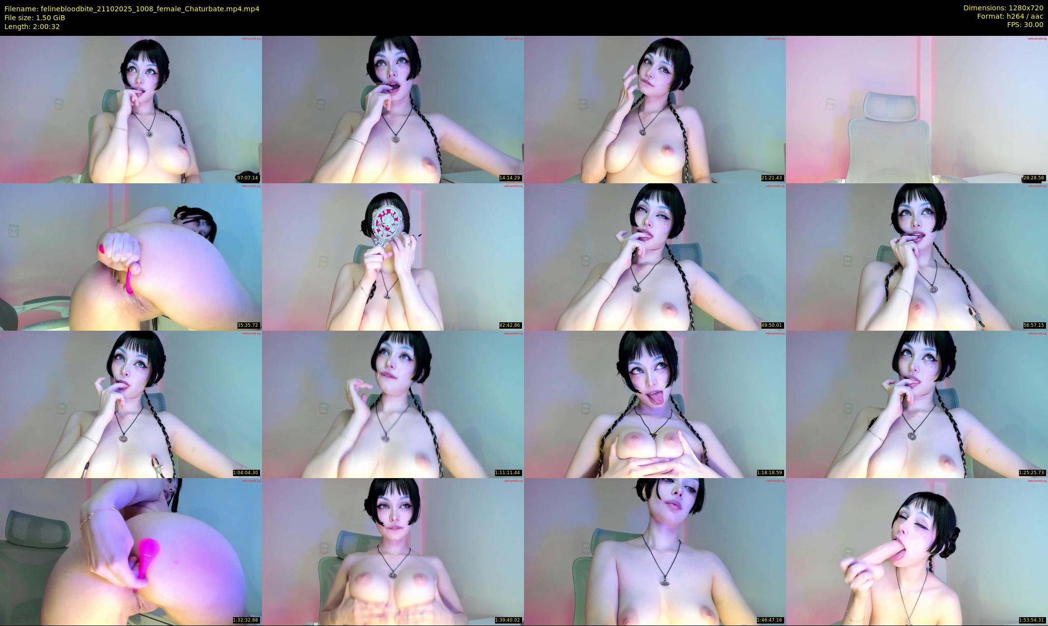 felinebloodbite — 121 minute Chaturbate female cam show recording, 720p, Oct 21, 2025