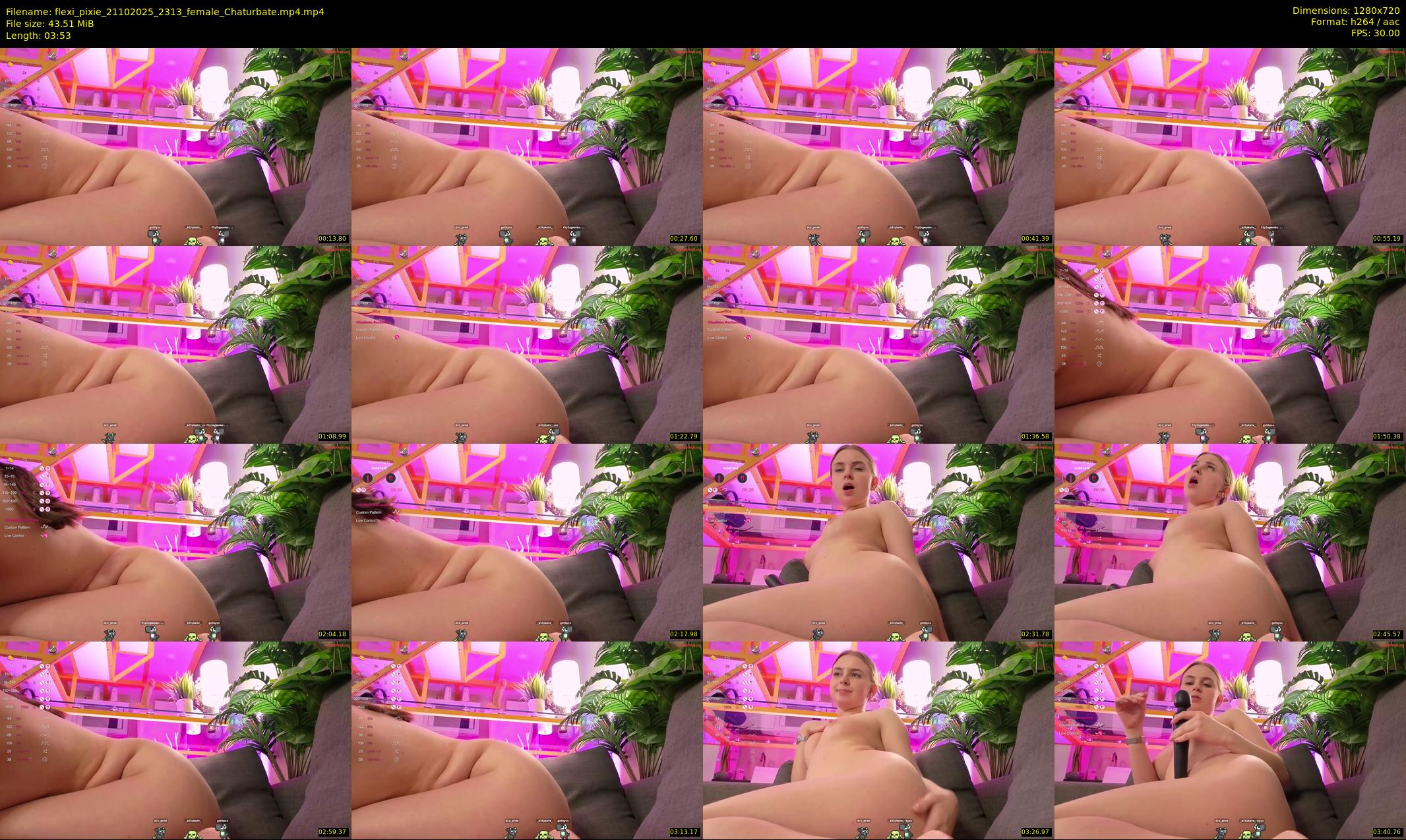 flexi_pixie — 4 minute Chaturbate female cam show recording, 720p, Oct 21, 2025
