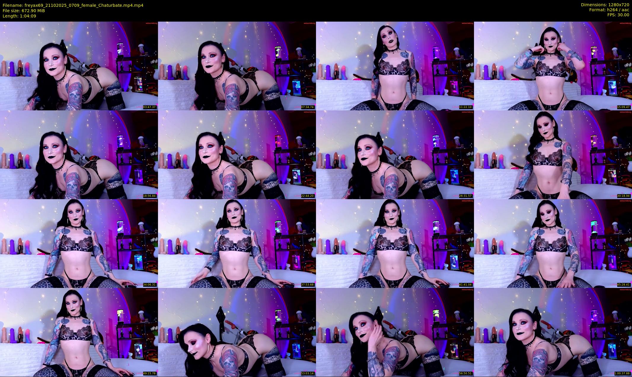 freyax69 — 65 minute Chaturbate female cam show recording, 720p, Oct 21, 2025