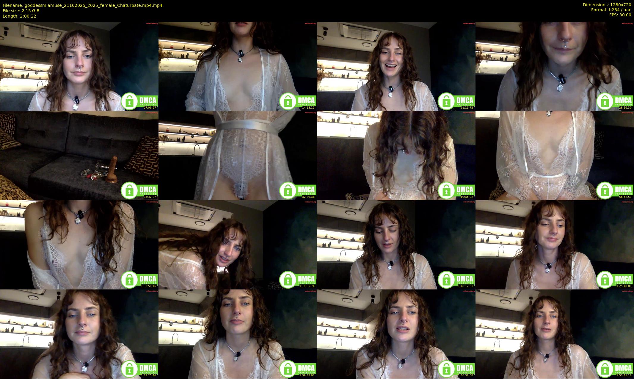 goddessmiamuse — 121 minute Chaturbate female cam show recording, 720p, Oct 21, 2025