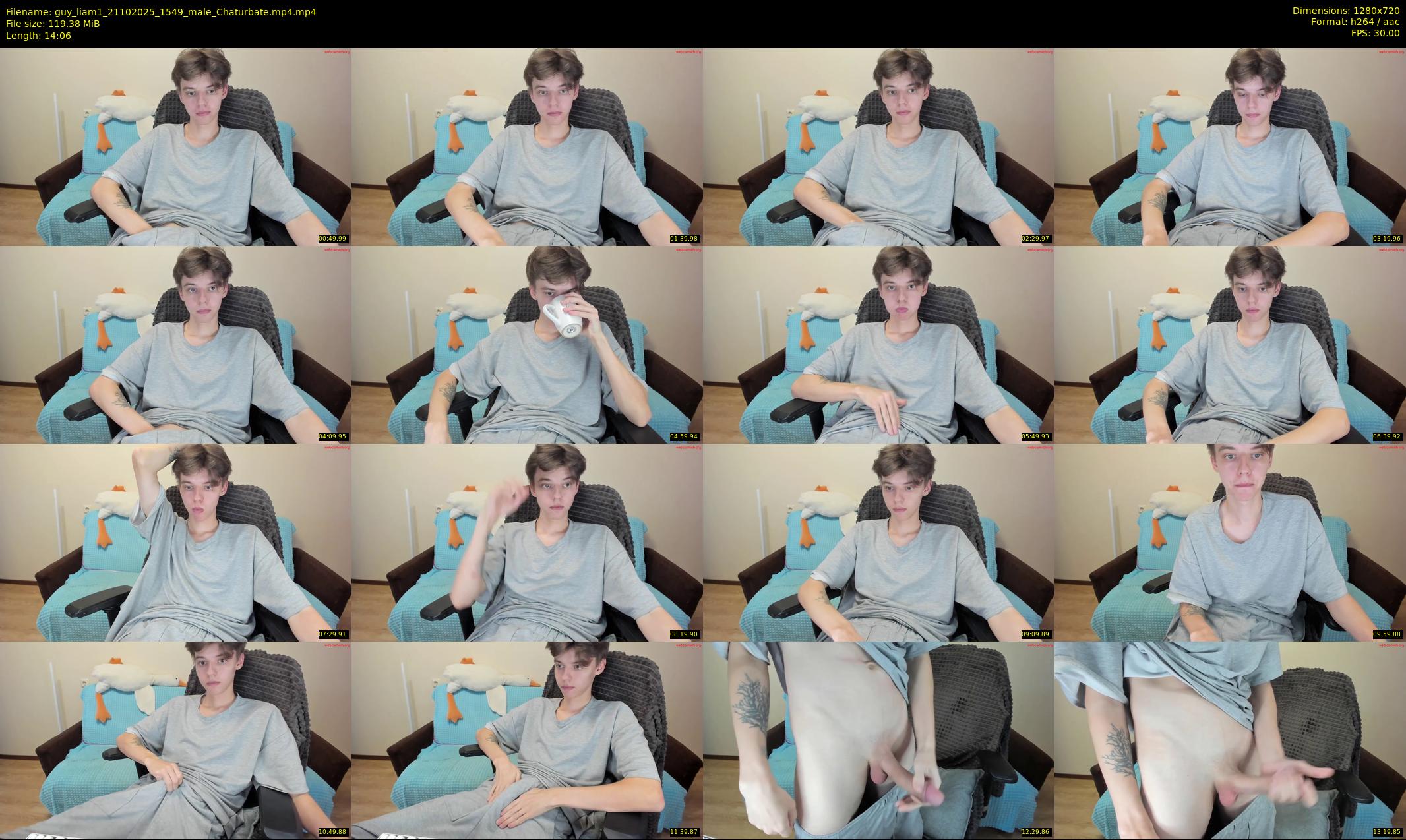 guy_liam1 — 15 minute Chaturbate male cam show recording, 720p, Oct 21, 2025