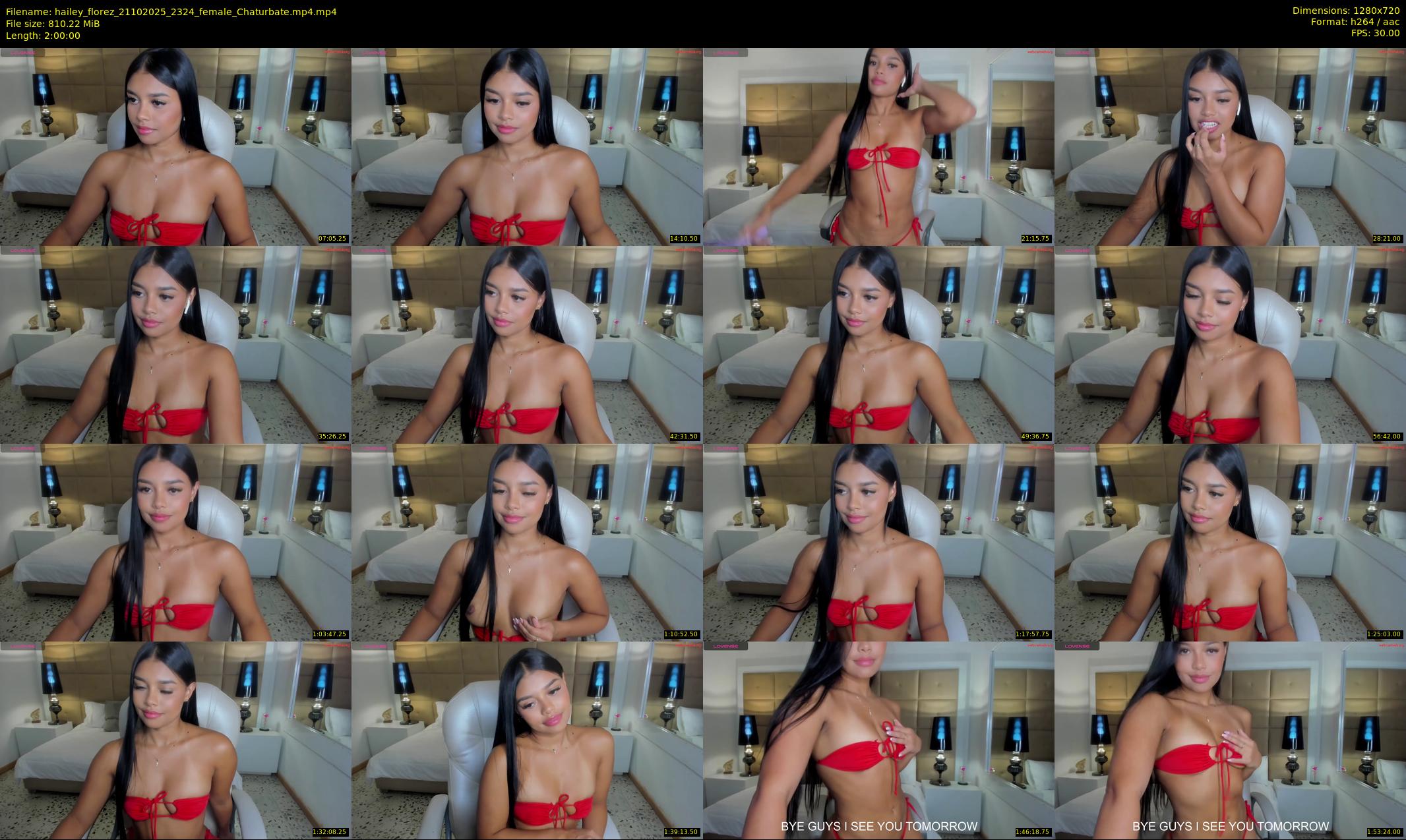 hailey_florez — 120 minute Chaturbate female cam show recording, 720p, Oct 21, 2025