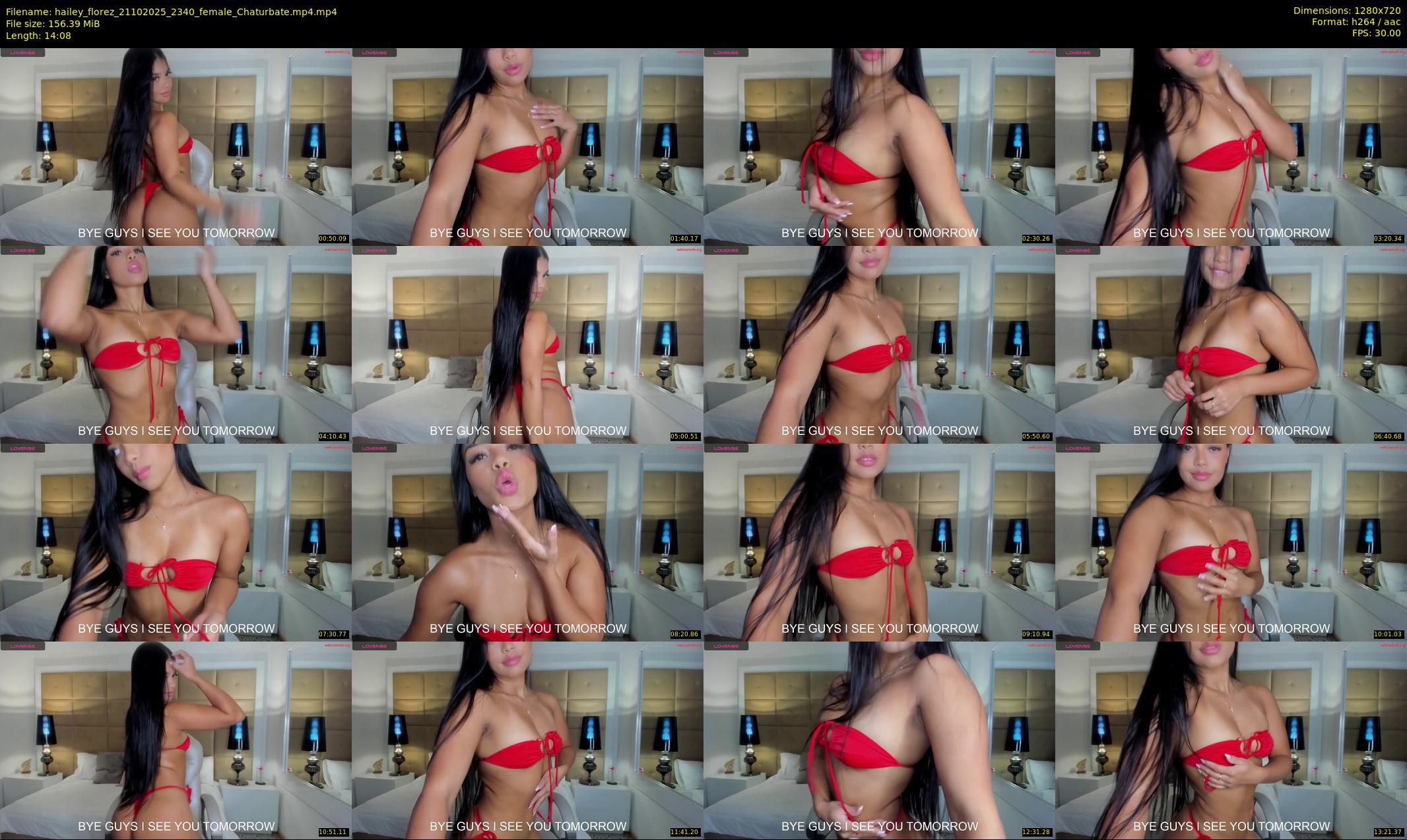 hailey_florez — 15 minute Chaturbate female cam show recording, 720p, Oct 21, 2025