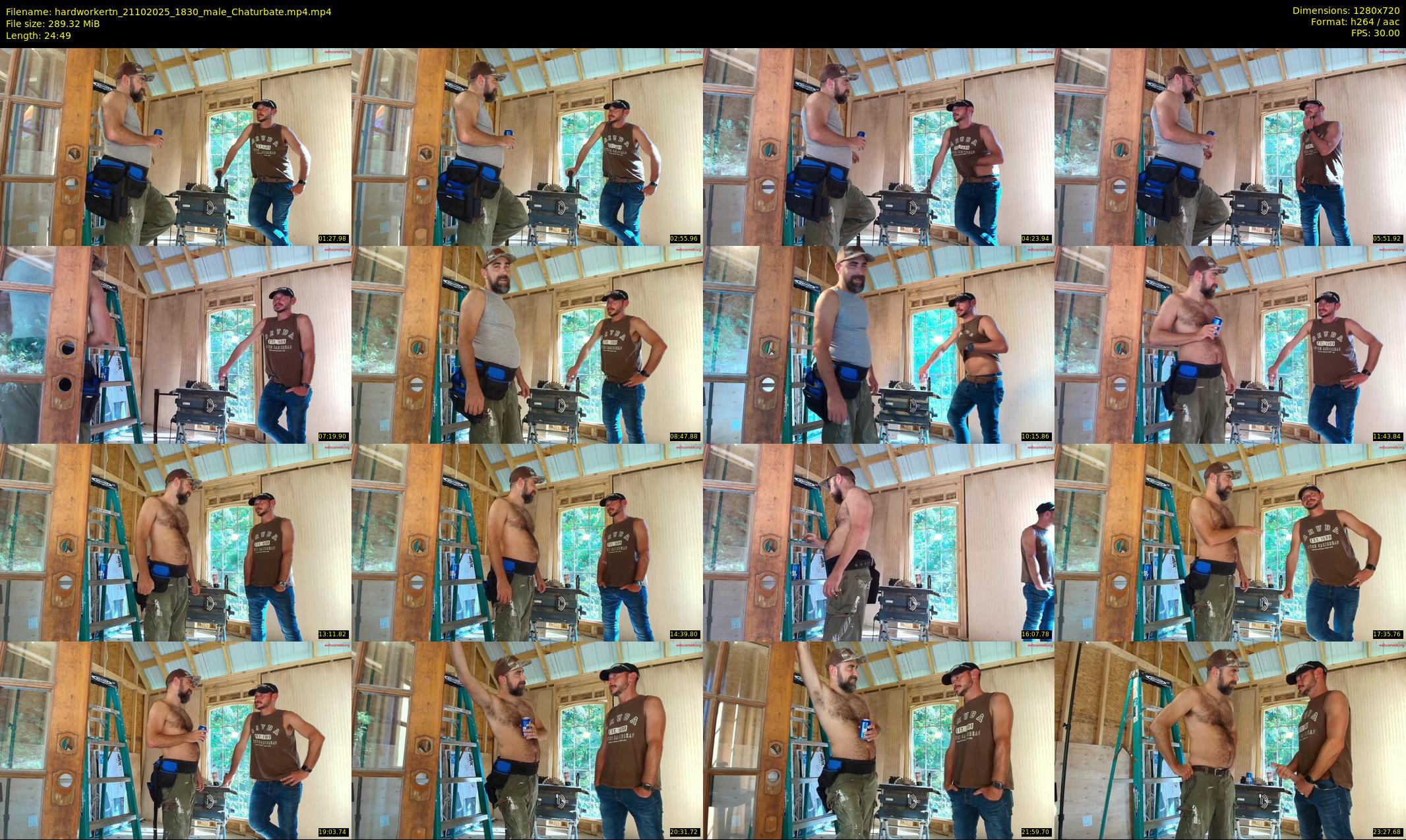 hardworkertn — 25 minute Chaturbate male cam show recording, 720p, Oct 21, 2025
