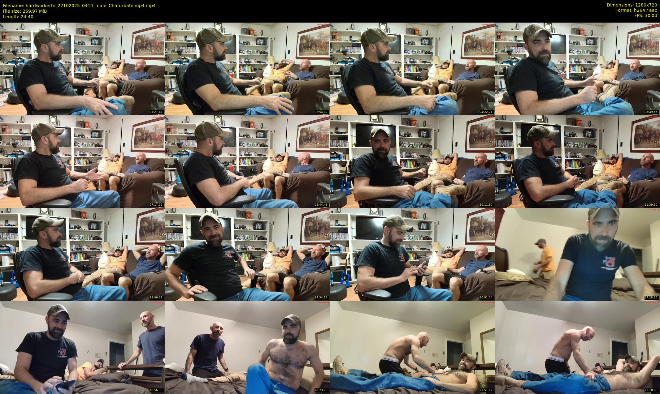 hardworkertn — 25 minute Chaturbate male cam show recording, 720p, Oct 22, 2025