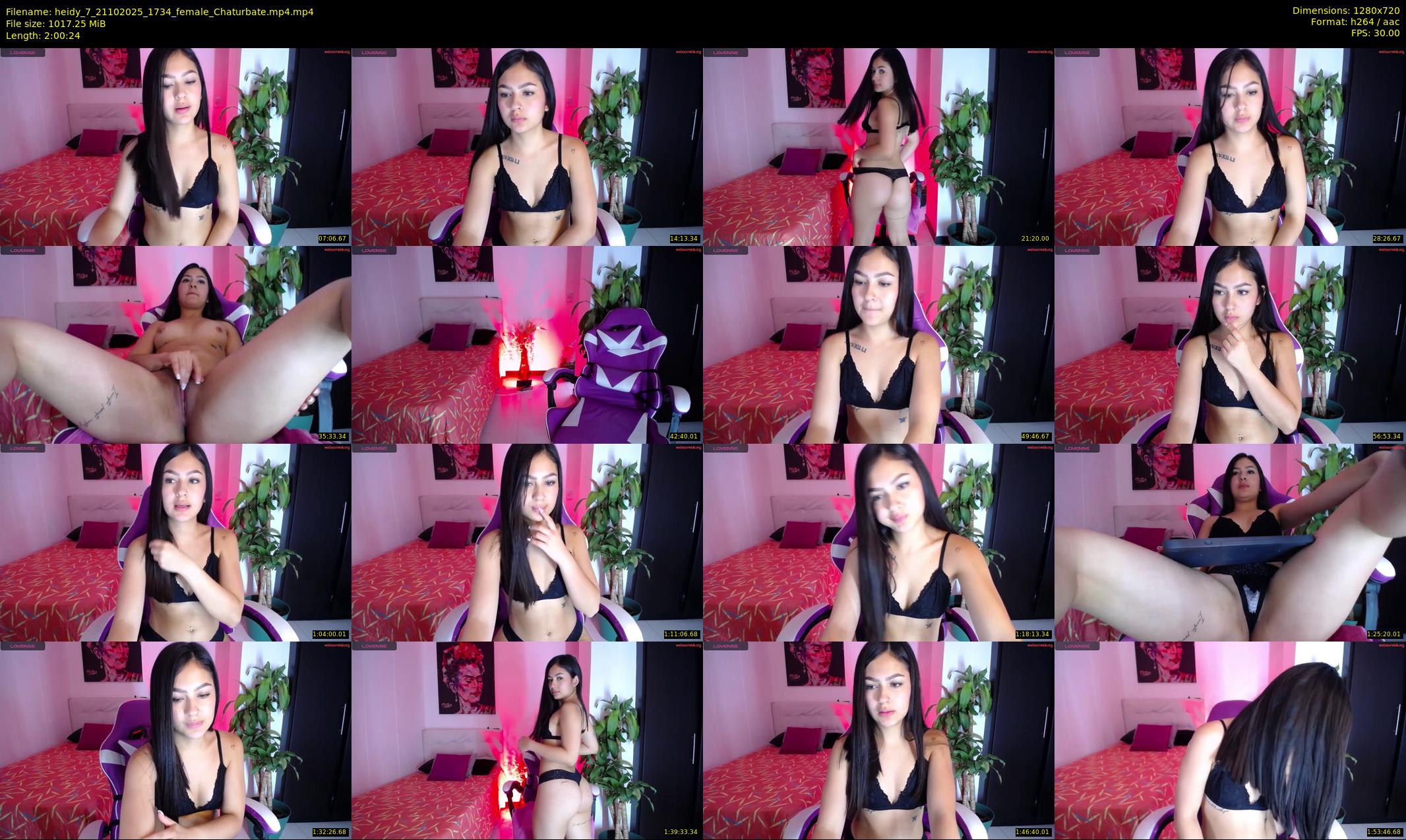heidy_7 — 121 minute Chaturbate female cam show recording, 720p, Oct 21, 2025